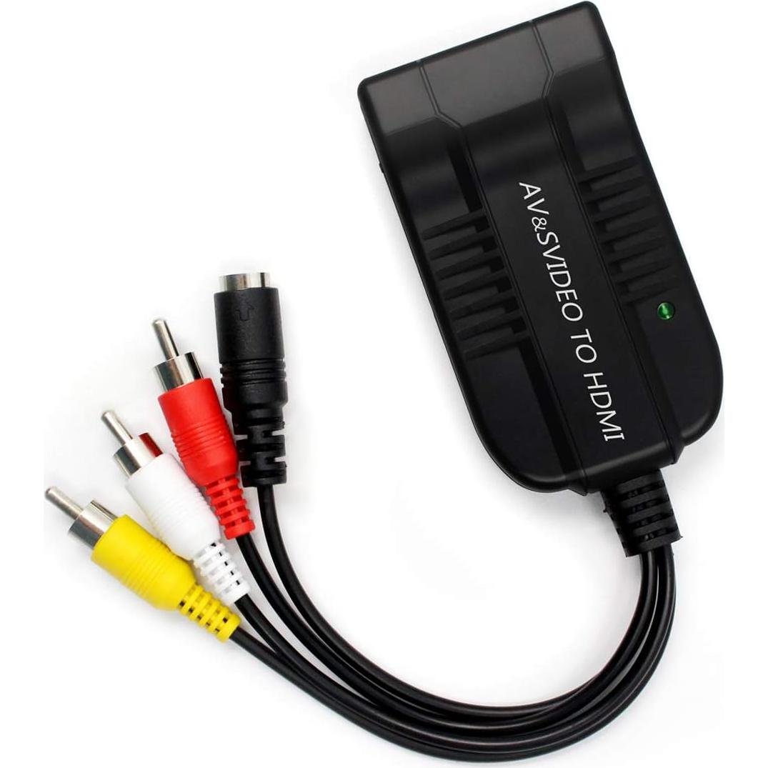 Adaptador Convertidor HDMI HDSunWSTD S-Video a 1080p