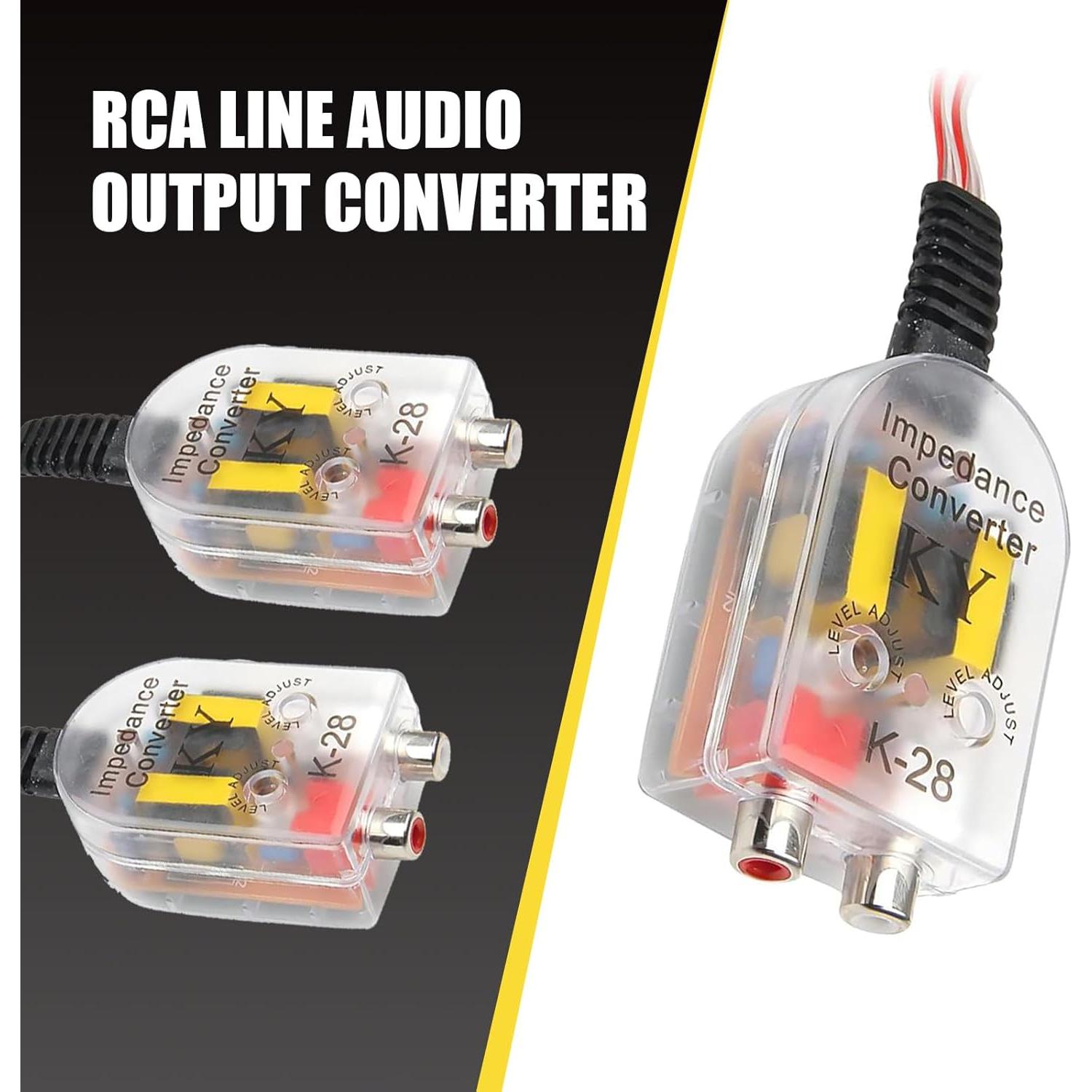 Convertidor de Señal RCA a Subwoofer lekudo 2 PCS