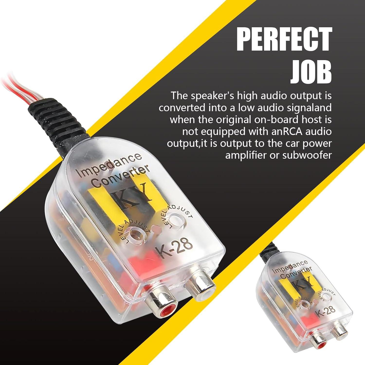 Convertidor de Señal RCA a Subwoofer lekudo 2 PCS