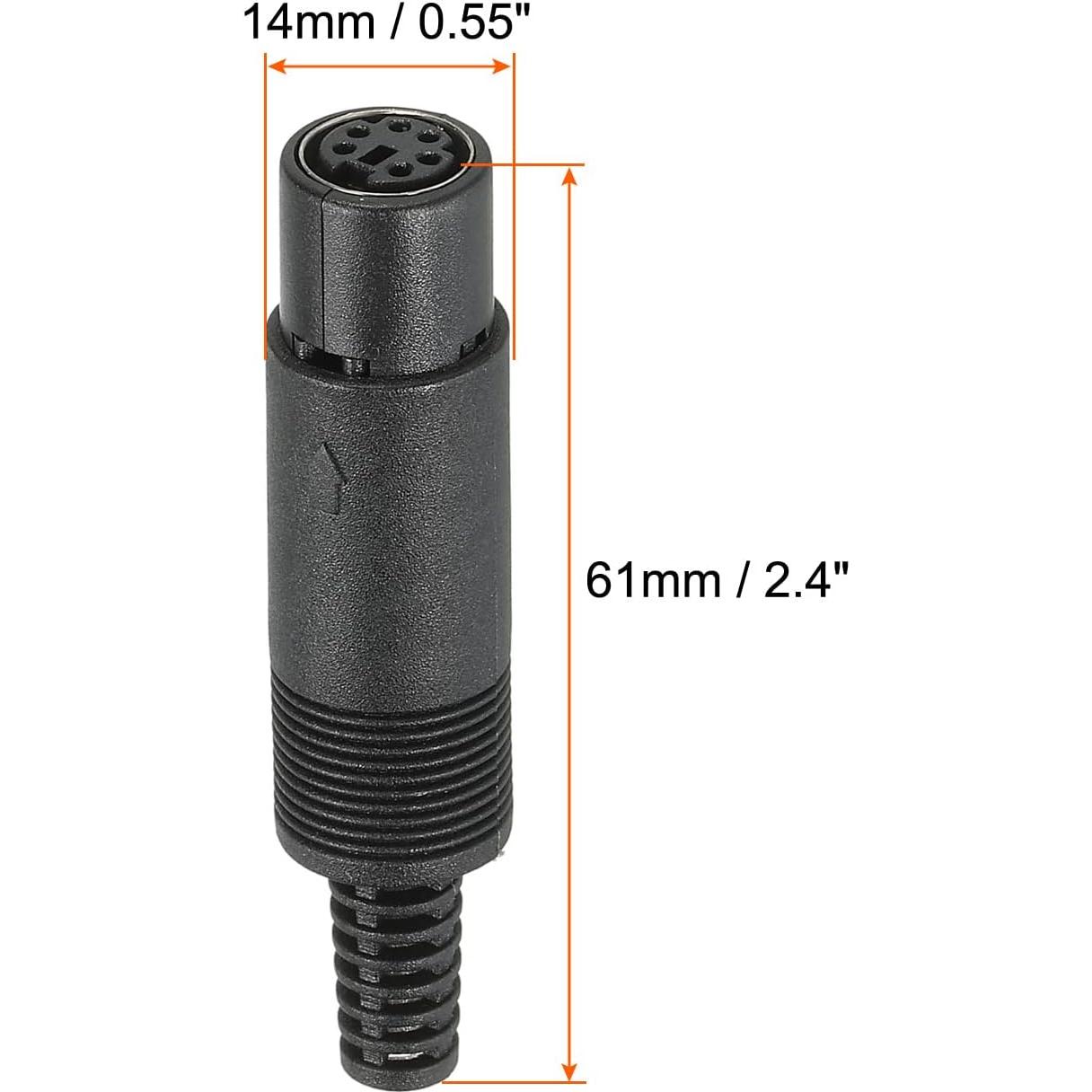 Conector S-Video Mini Hembra 7 Pines PATIKIL - Paquete de 2