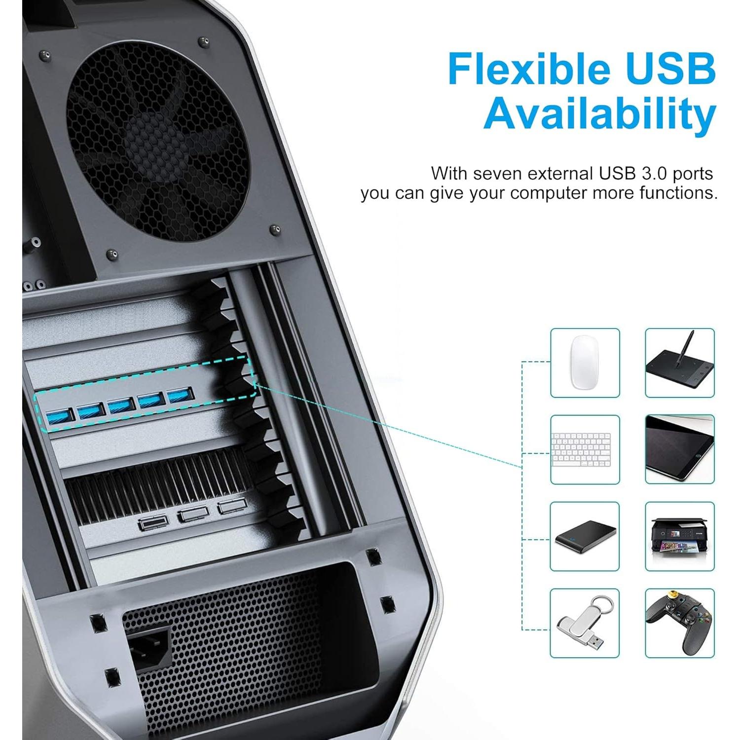 Tarjeta PCIe a 4 USB 3.0 10Gtek VL805-4B-2-US con SATA