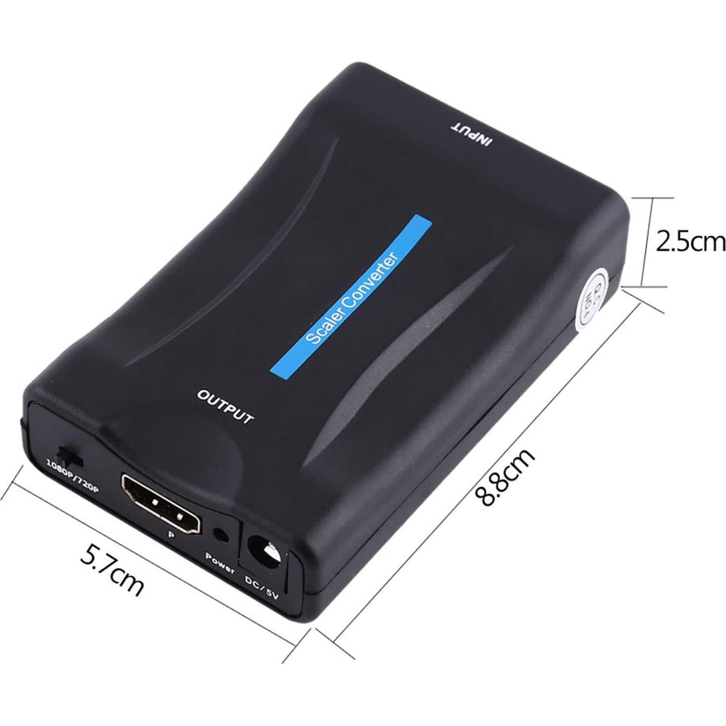 Convertidor SCART a HDMI Beufee 720P 1080P Adaptador