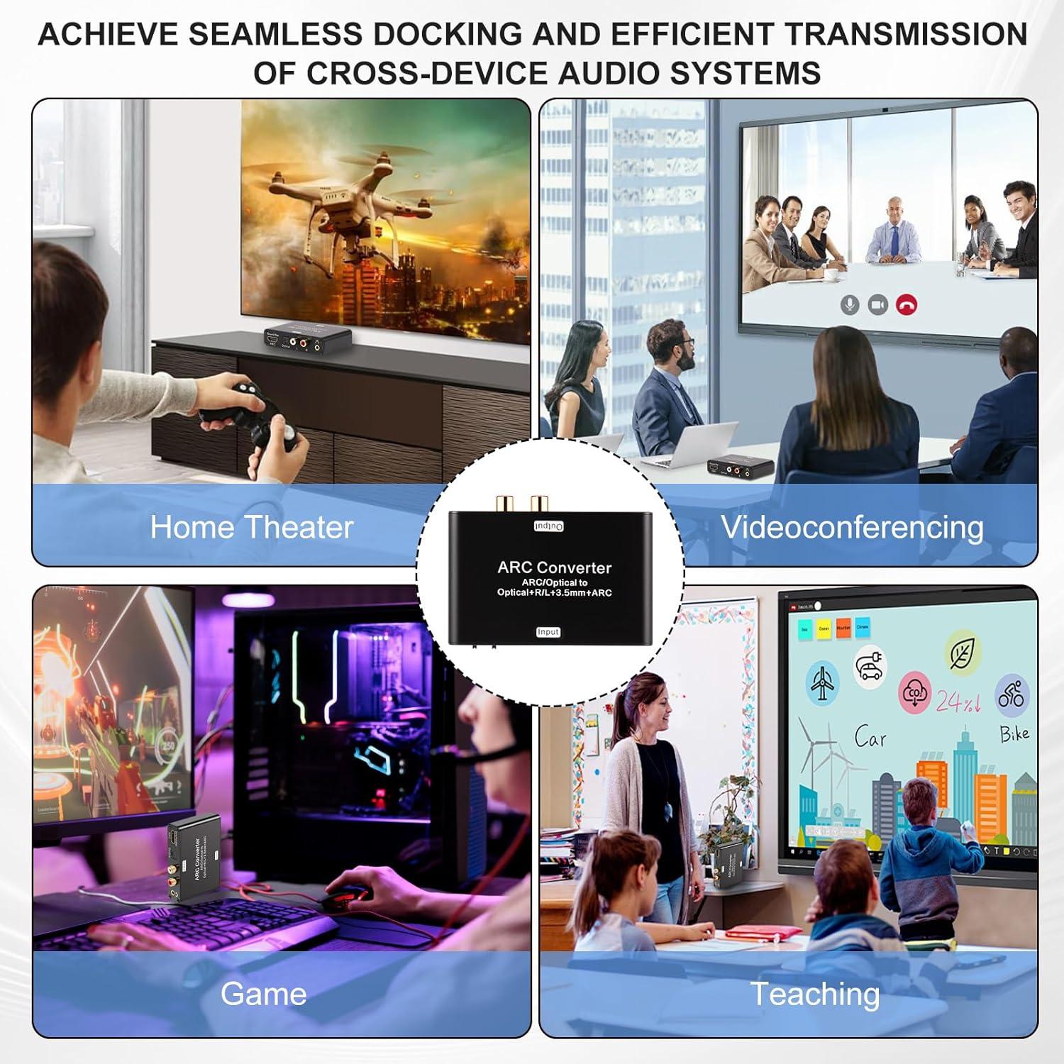 Convertidor de Audio Digital a Analógico DAC Blackonvlm 9x5.8cm