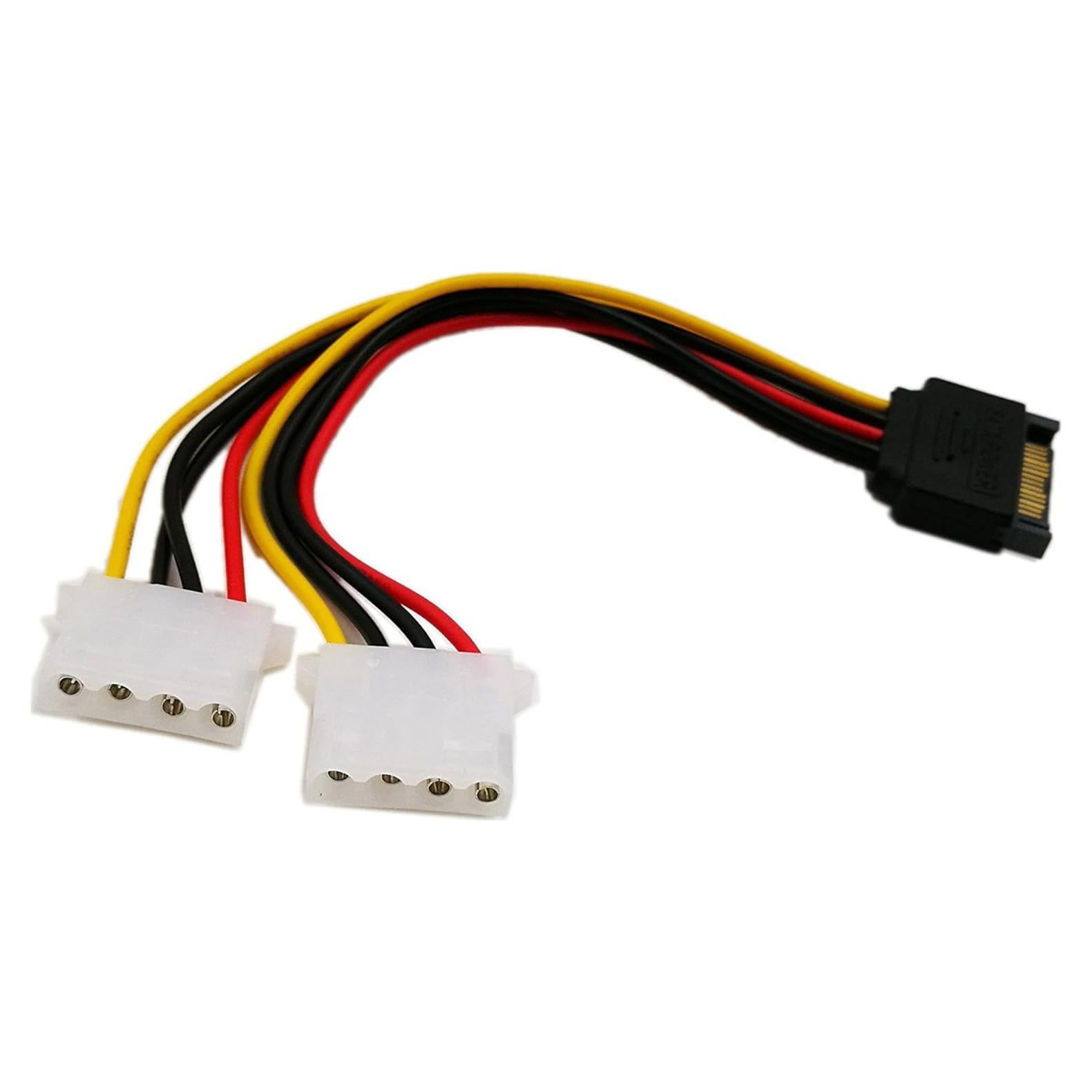 Adaptador SATA a Molex 4 Pines zdyCGTime 15cm 18AWG