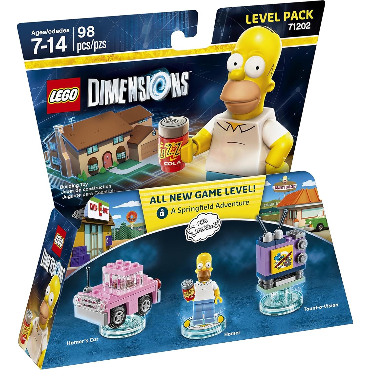 Paquete de Nivel Los Simpsons LEGO Dimensions 8.41x8.20cm