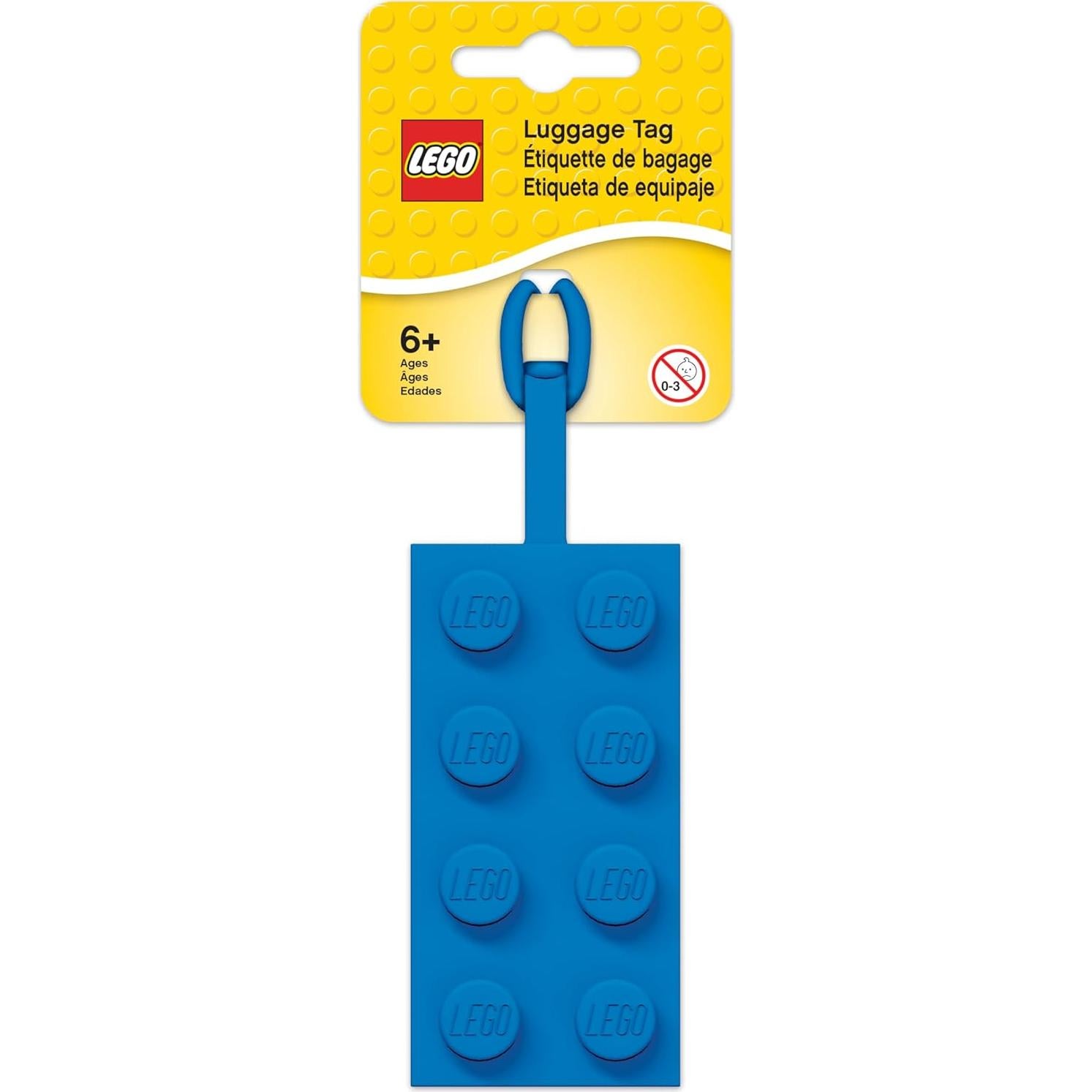 Etiqueta de Equipaje Silicona LEGO 2x4 Azul - IQ