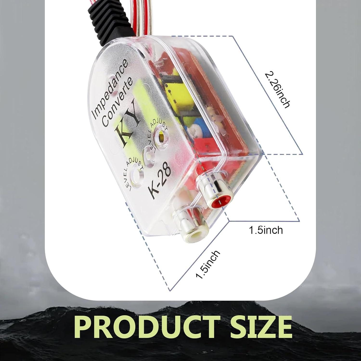 Adaptador de audio RCA a altavoz Zeathery HERYFZQ2601-2PC