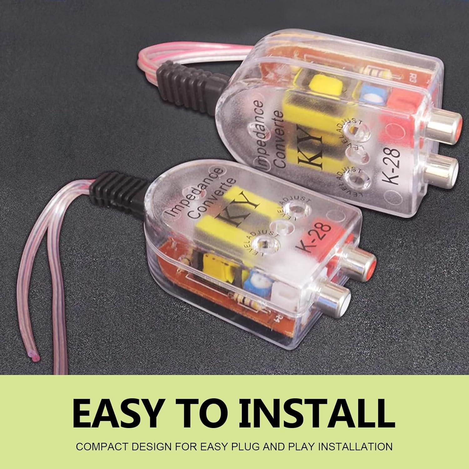 Adaptador de audio RCA a altavoz Zeathery HERYFZQ2601-2PC