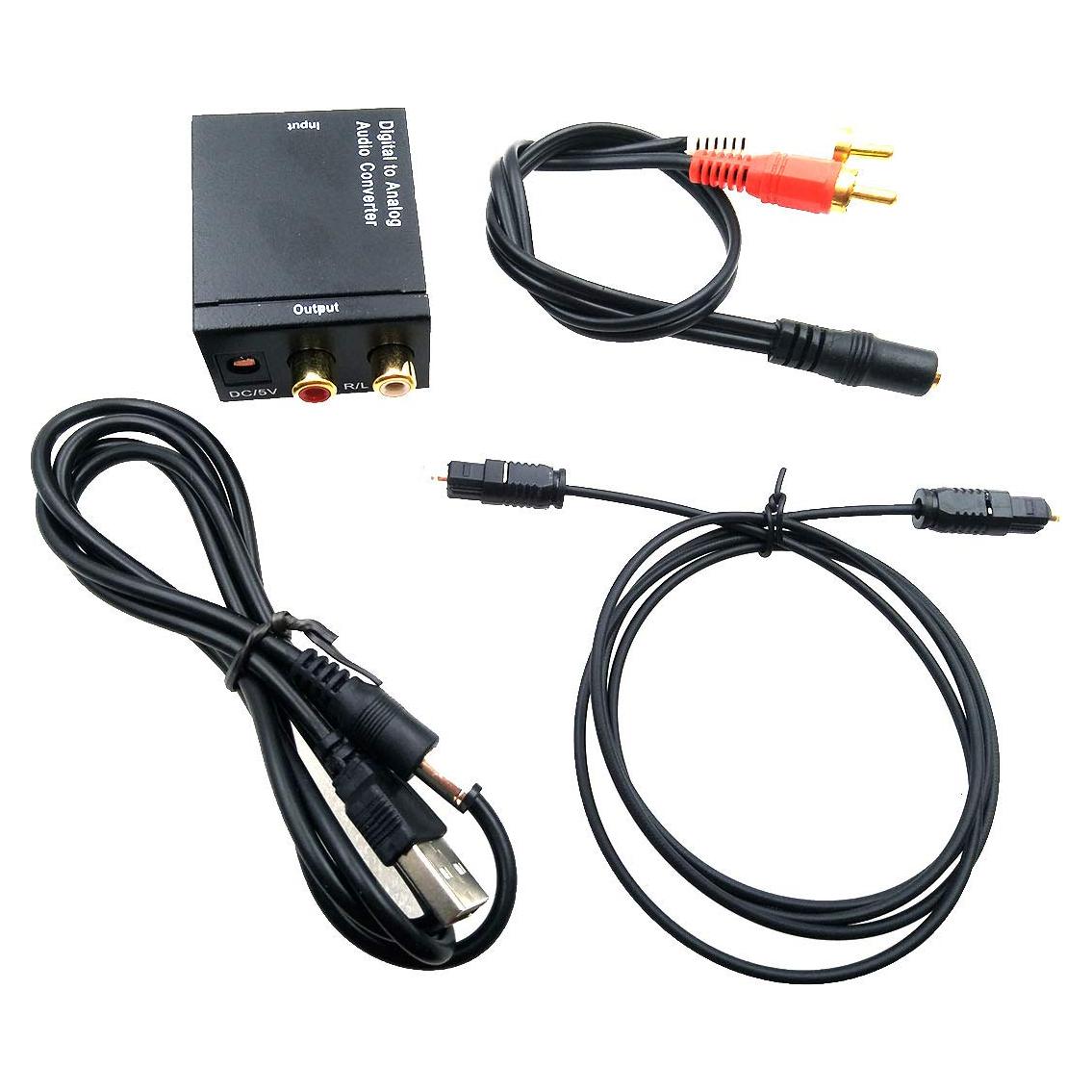 Adaptador Convertidor de Audio Digital a Analógico Dingyu