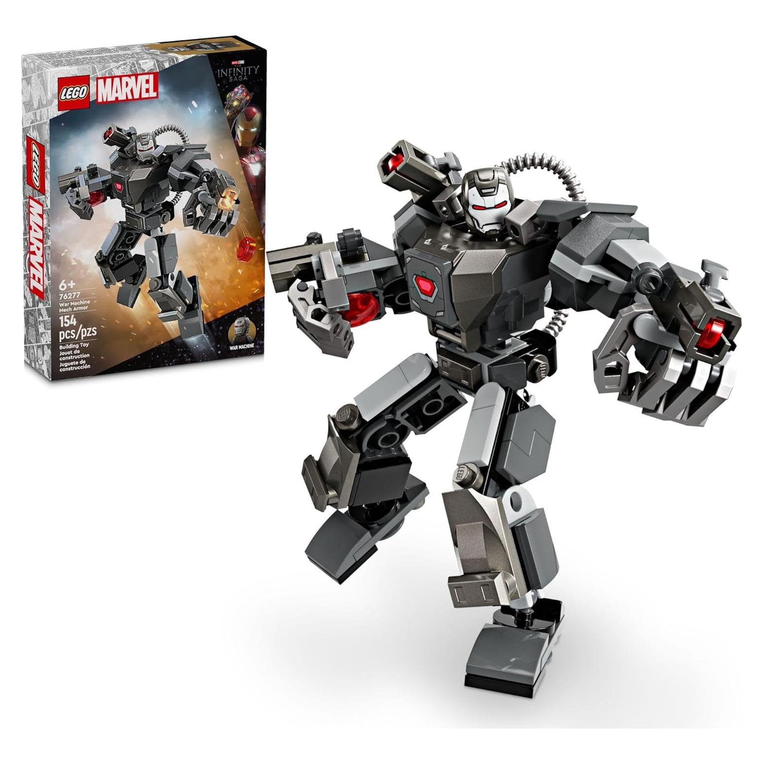 LEGO Marvel Mech War Machine 76277 con 3 Lanzadores