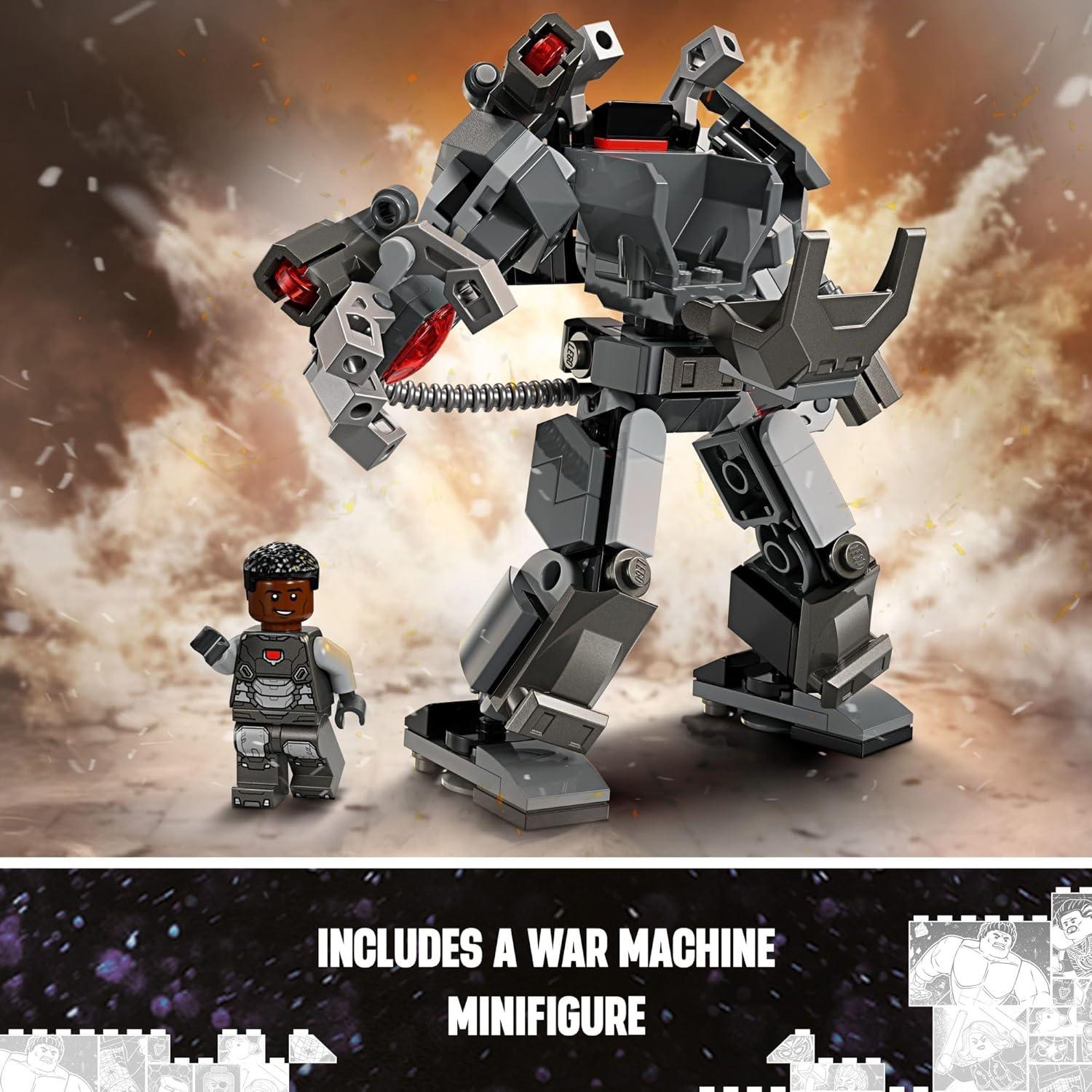 LEGO Marvel Mech War Machine 76277 con 3 Lanzadores