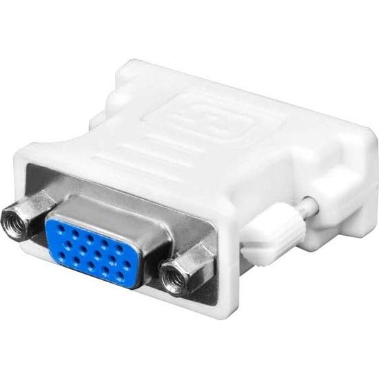 Kingwin DVI-I 24+5 Male to VGA HD 15 Female Adapter for HDTV, Gaming, Projector, DVD, Laptop, PC, Computers. Convert VGA/SVGA Monitors to DVI, and Supports Hot Plugging of DVI Display Devices