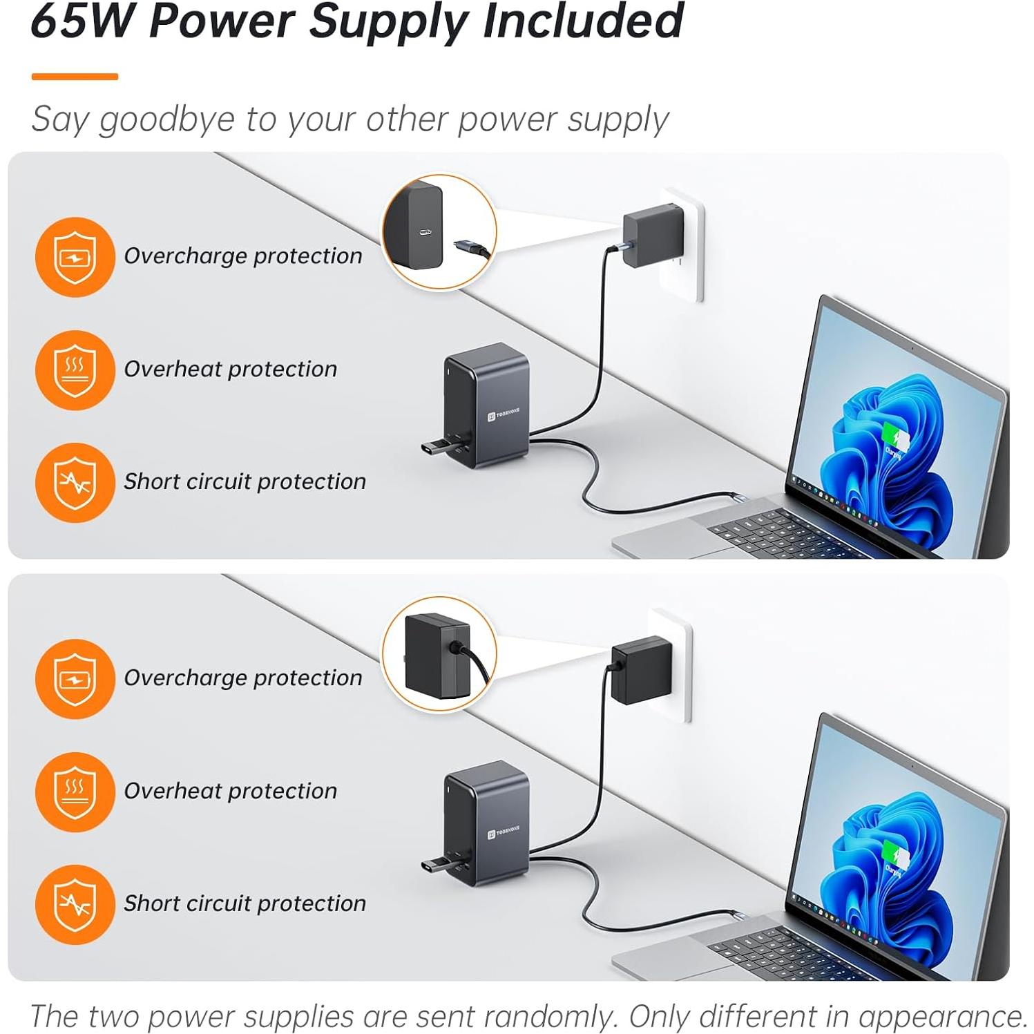 Estación de Acoplamiento USB C TobenONE 15 en 1 Doble HDMI