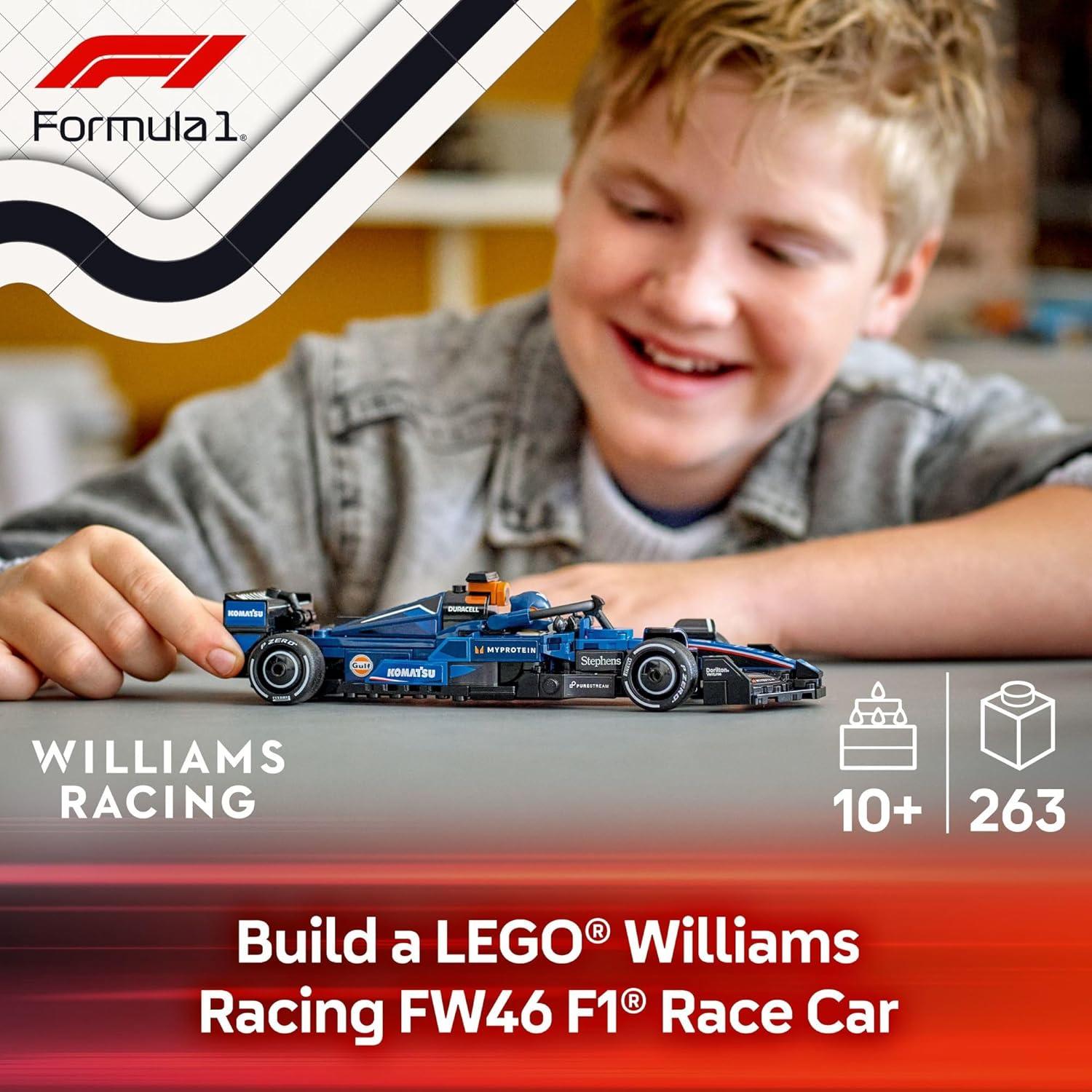 LEGO Speed Champions Williams Racing FW46 F1 - Juguete 10+