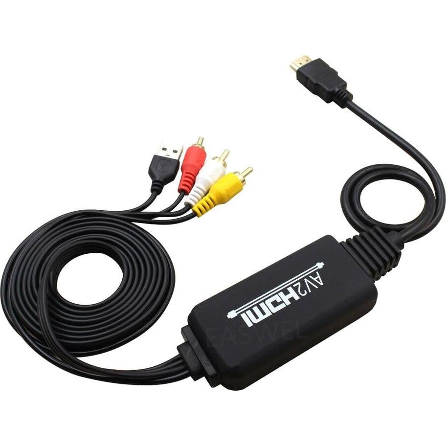 Convertidor HDMI 1080P a 3RCA Dreeong para TV y Consolas