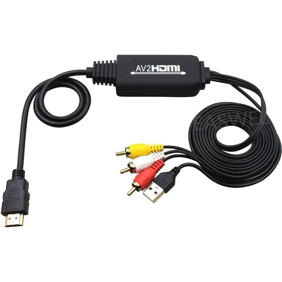 Convertidor HDMI 1080P a 3RCA Dreeong para TV y Consolas