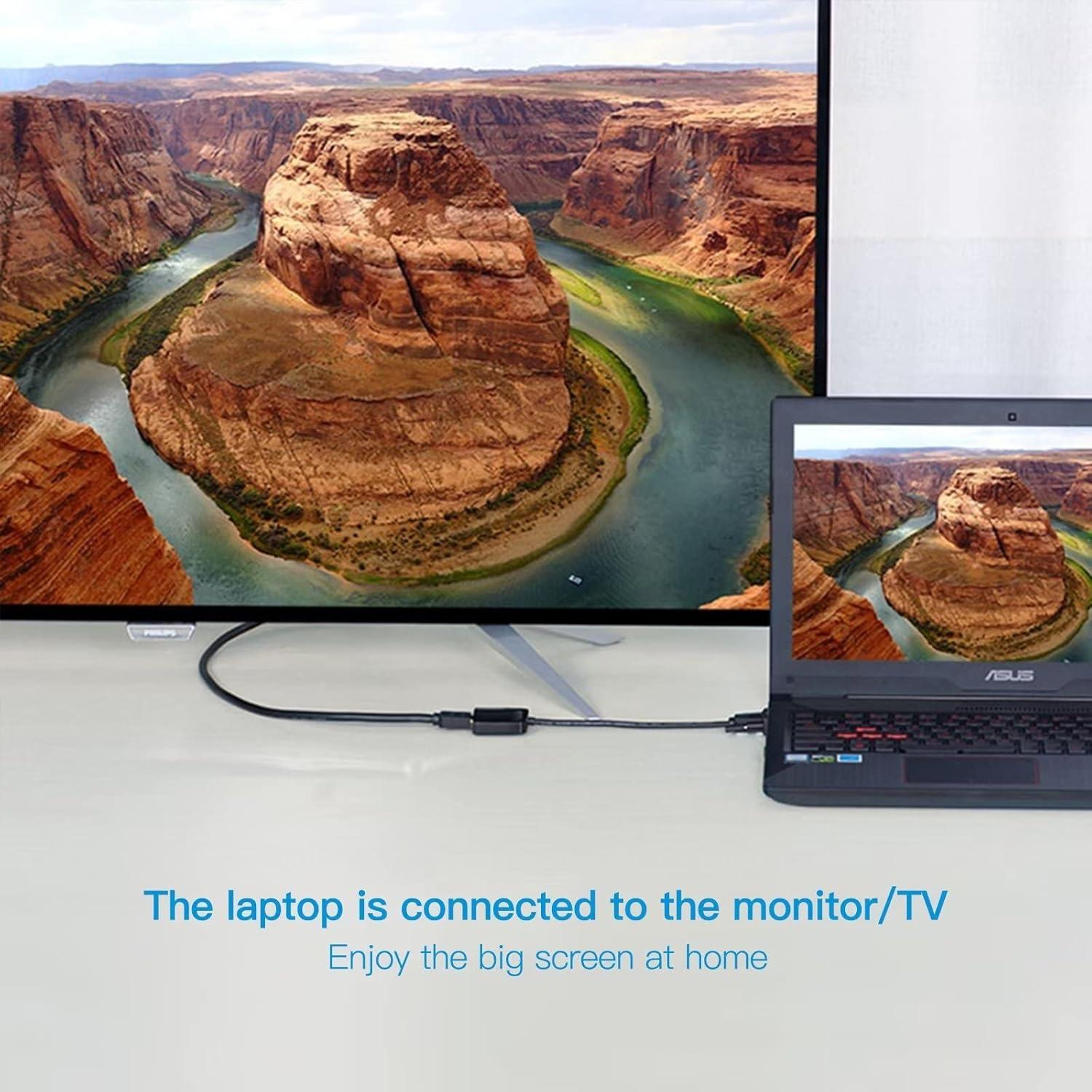 Adaptador VGA a HDMI 1080P USonline911 con Audio 3.5mm