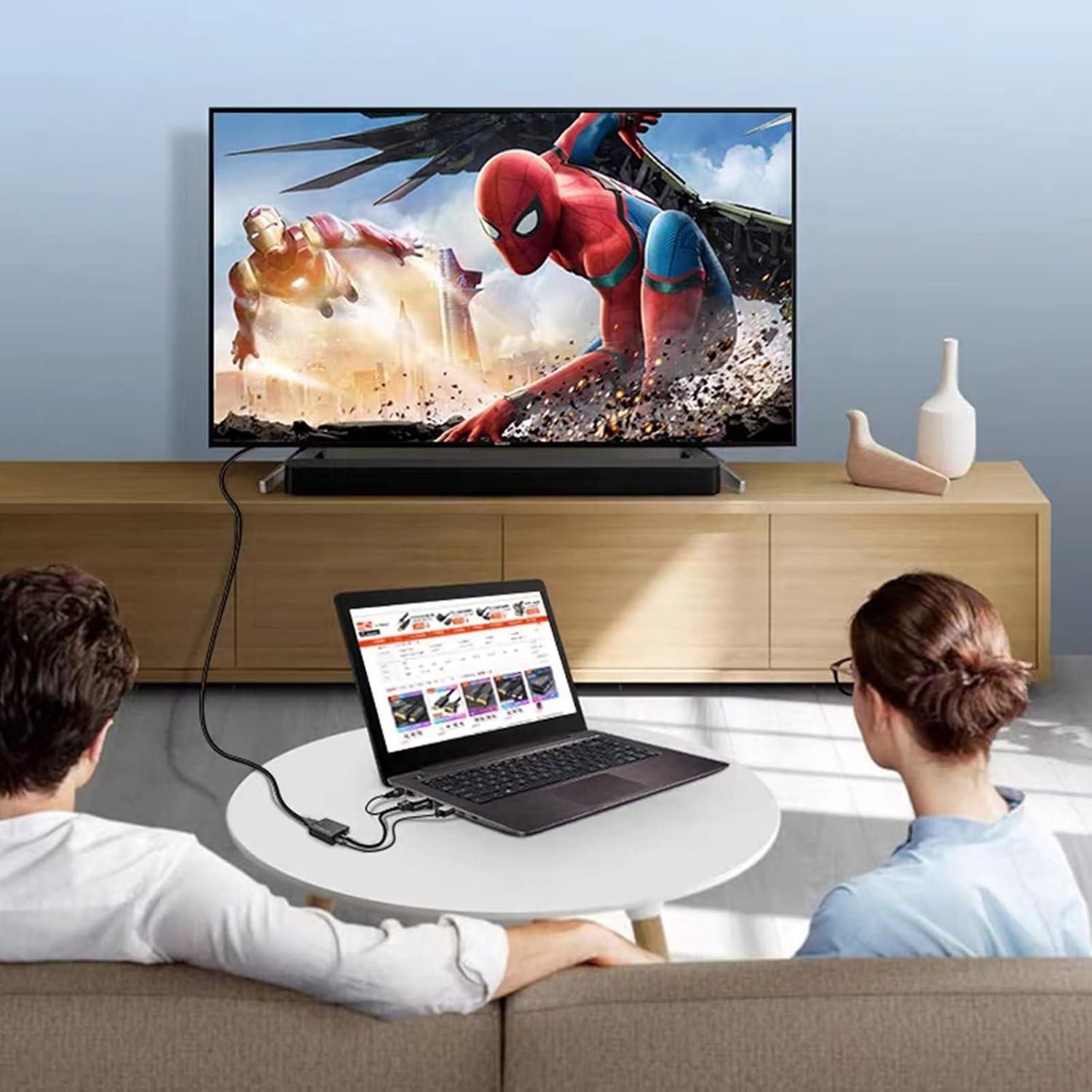 Adaptador VGA a HDMI 1080P USonline911 con Audio 3.5mm