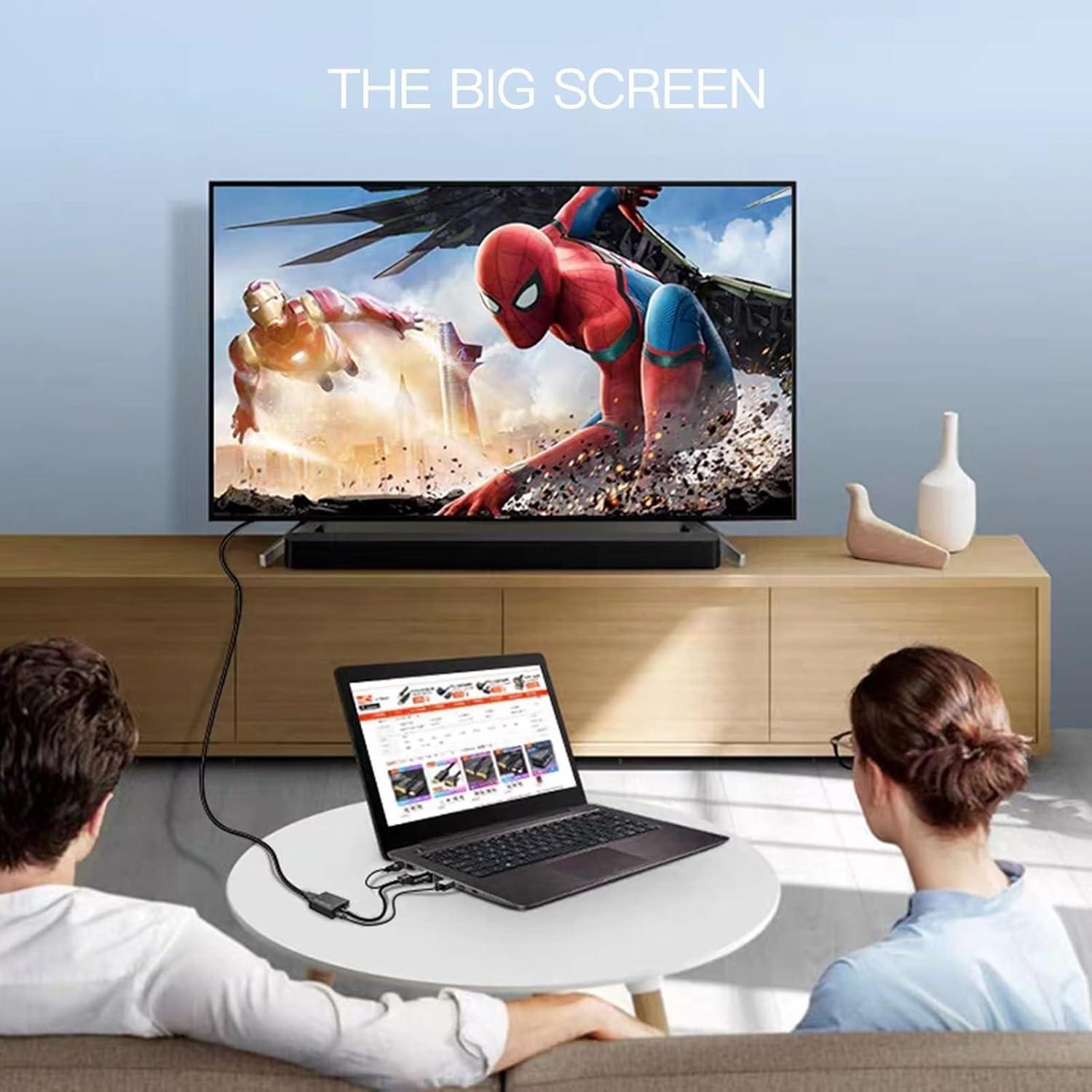 Adaptador VGA a HDMI 1080P USonline911 con Audio 3.5mm