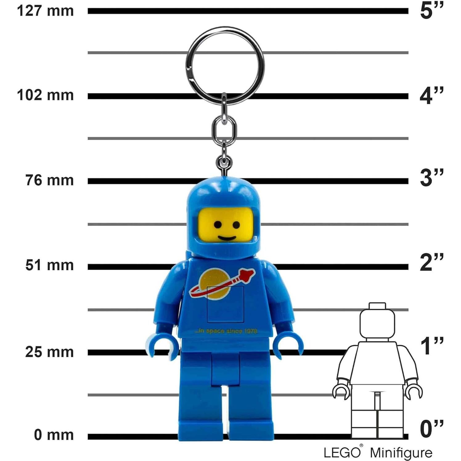 Llavero de Luz LEGO Astronauta Azul 7,62 cm Articulado