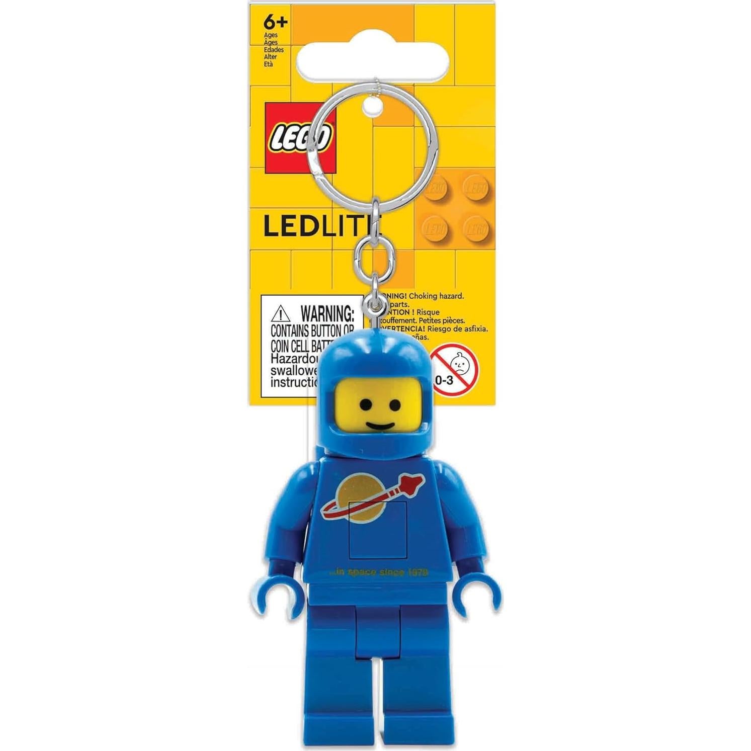 Llavero de Luz LEGO Astronauta Azul 7,62 cm Articulado