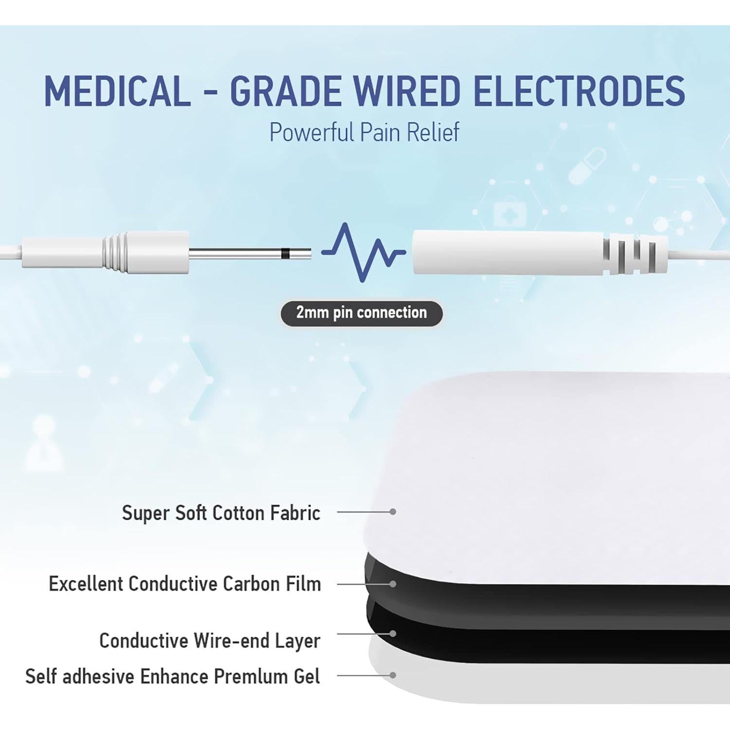 Estimulador Muscular NURSAL TENS EMS 24 Modos Alivio Dolor