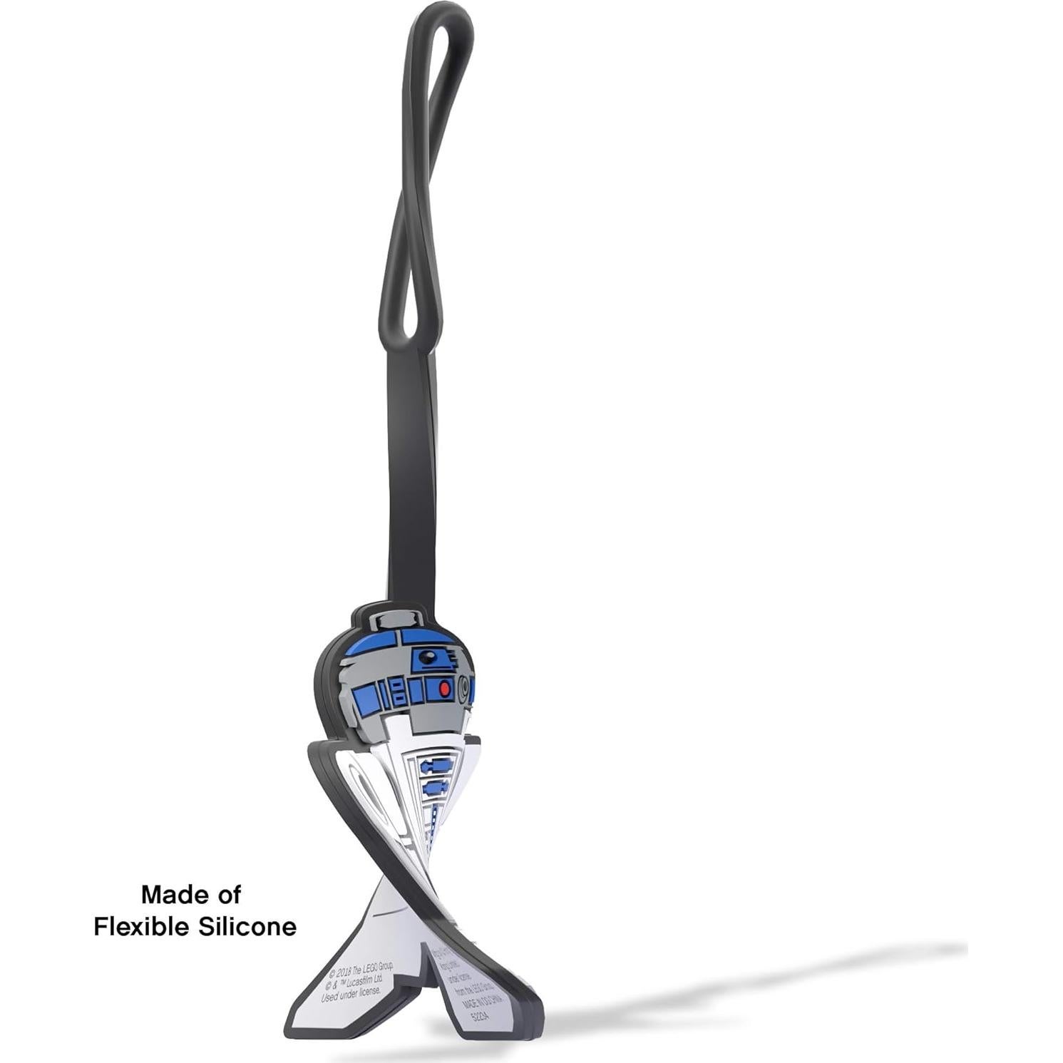 Etiqueta de Maleta R2-D2 LEGO Star Wars Silicona 16.5x6.35cm