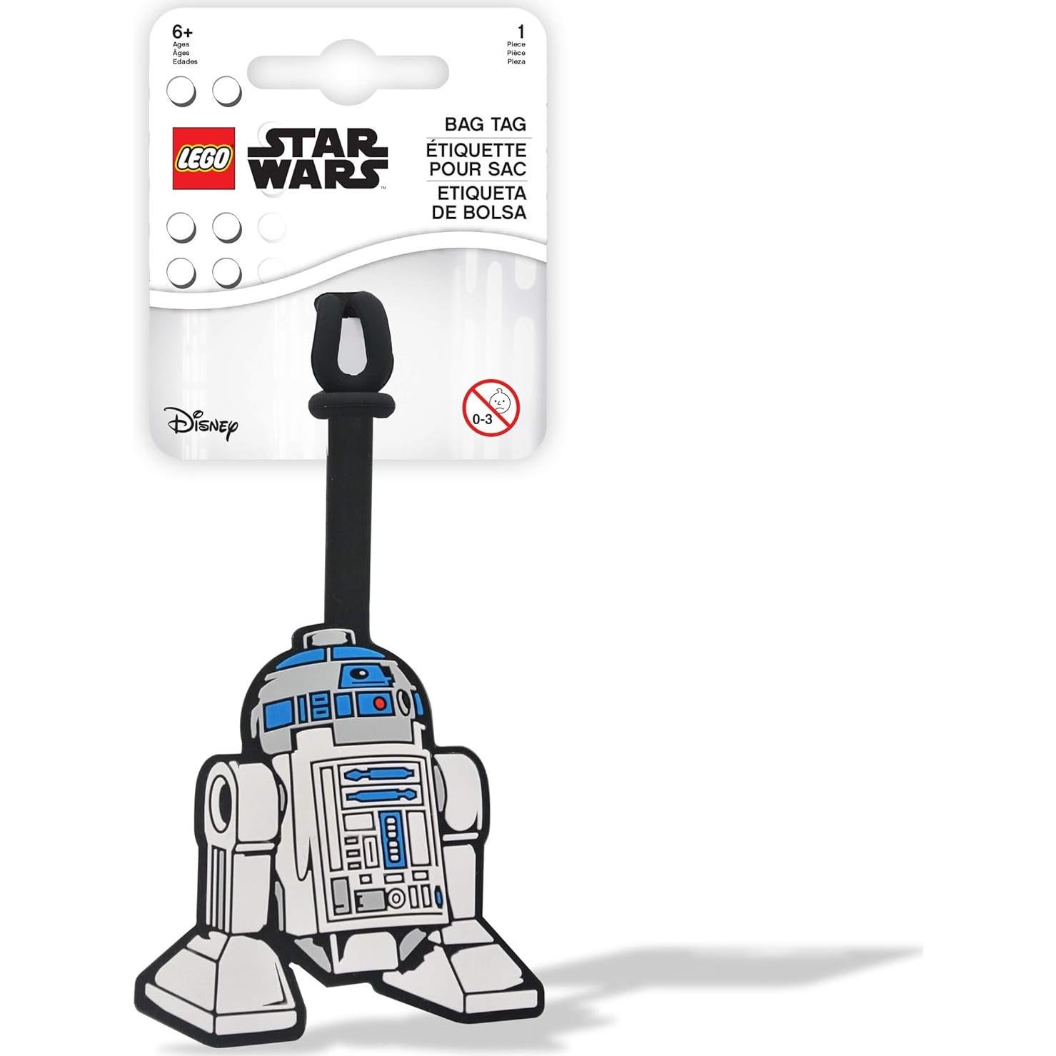 Etiqueta de Maleta R2-D2 LEGO Star Wars Silicona 16.5x6.35cm