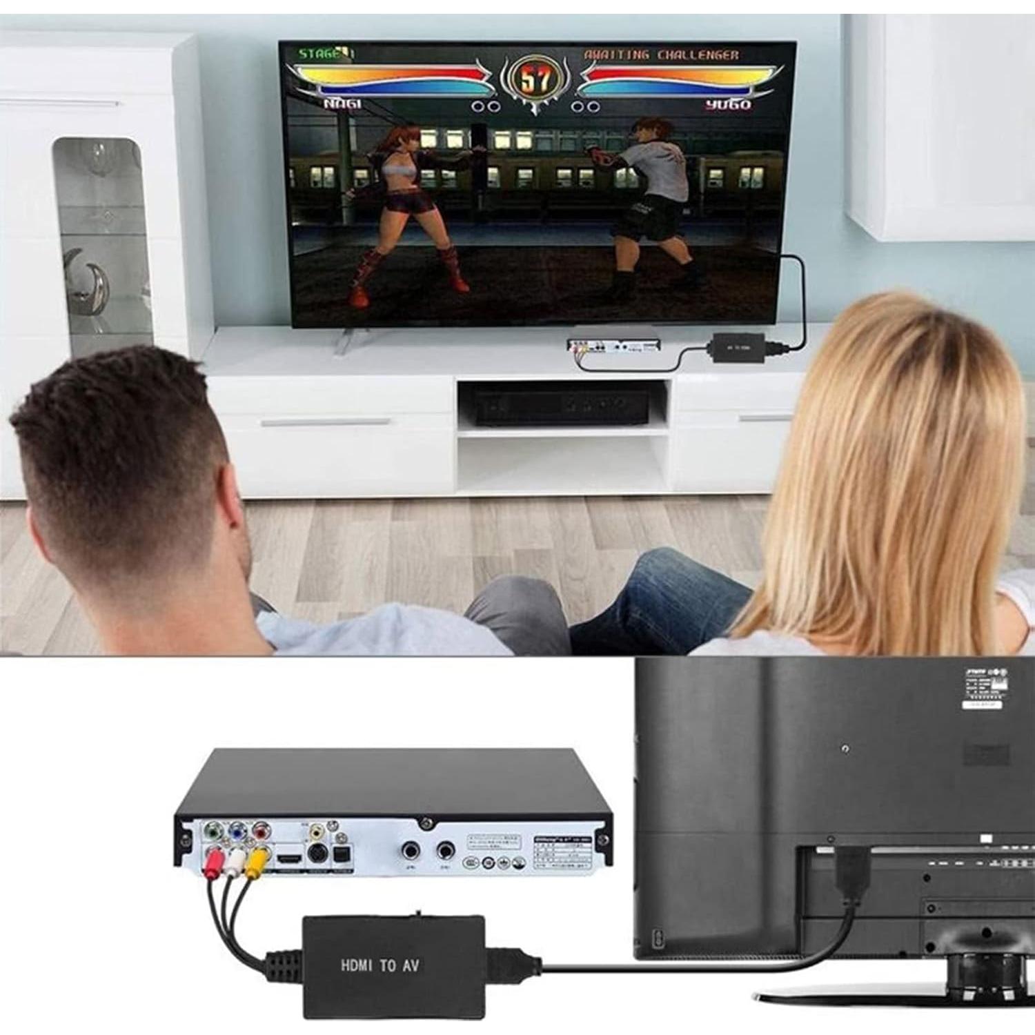 Convertidor HDMI a AV USonline911 - Adaptador 1080P para TV