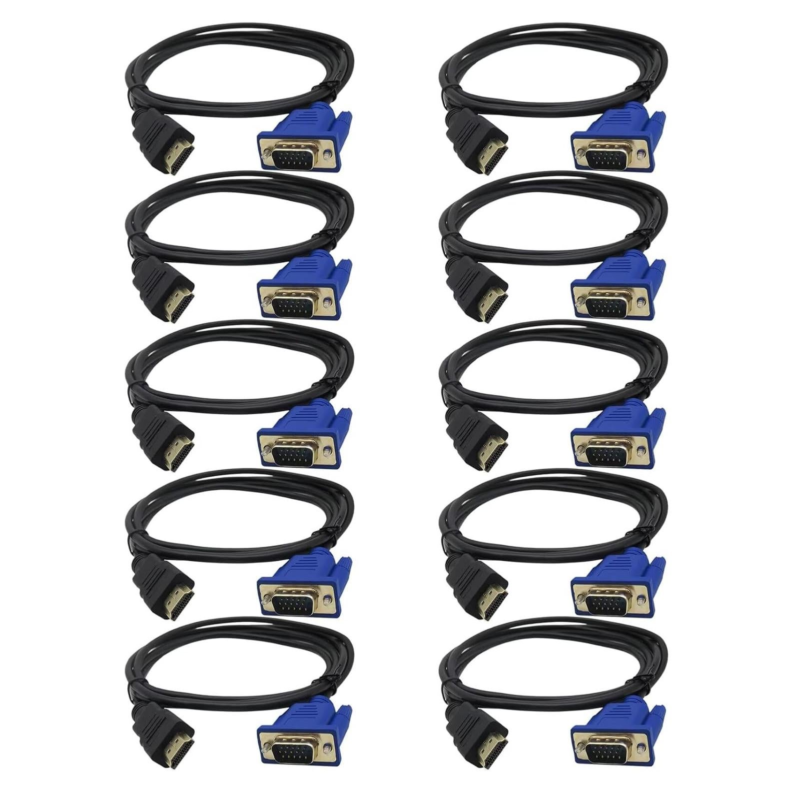 Adaptador HDMI Macho a VGA Macho Xspeedonline 10 Unidades 1.83m