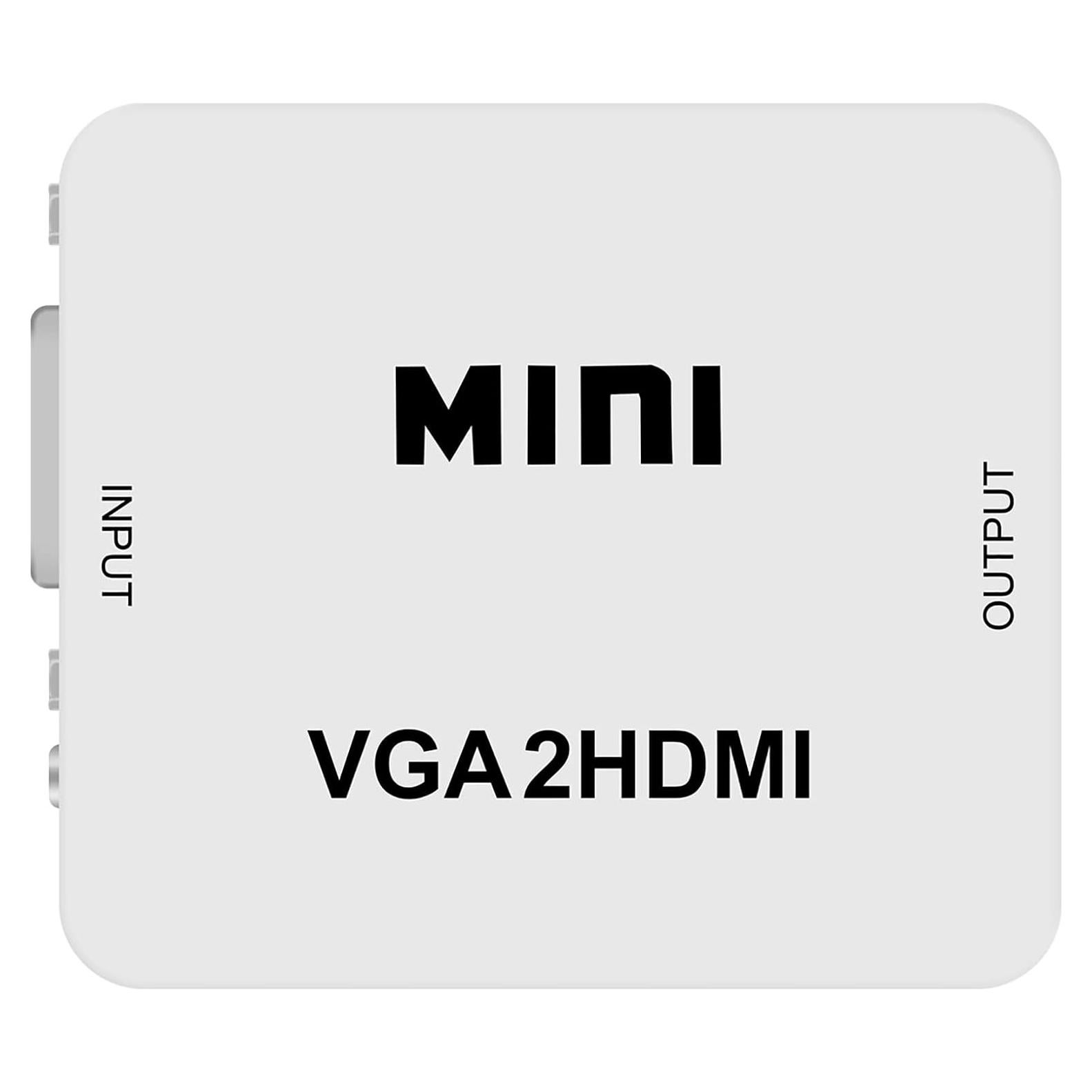 Adaptador VGA a HDMI 1080P HDSunWSTD con Audio para PC