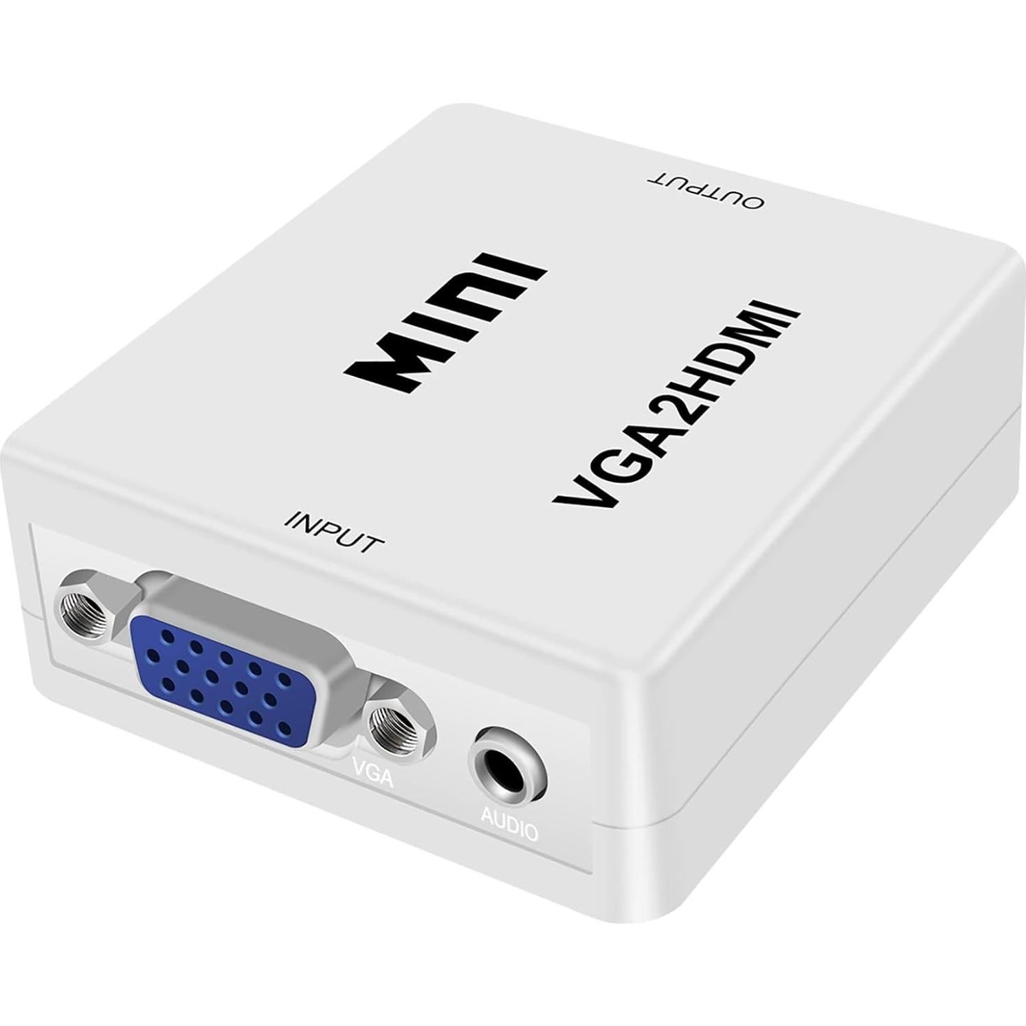 Adaptador VGA a HDMI 1080P HDSunWSTD con Audio para PC