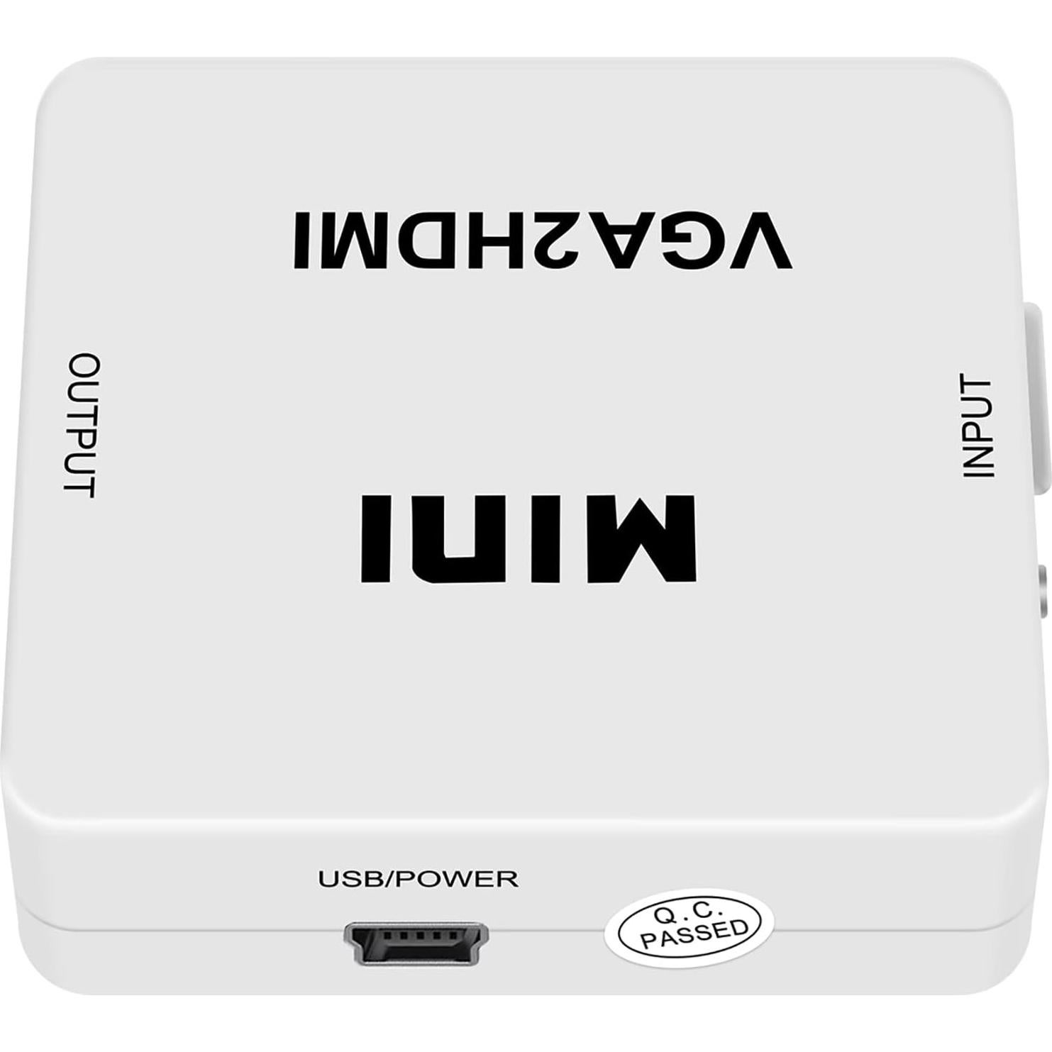 Adaptador VGA a HDMI 1080P HDSunWSTD con Audio para PC