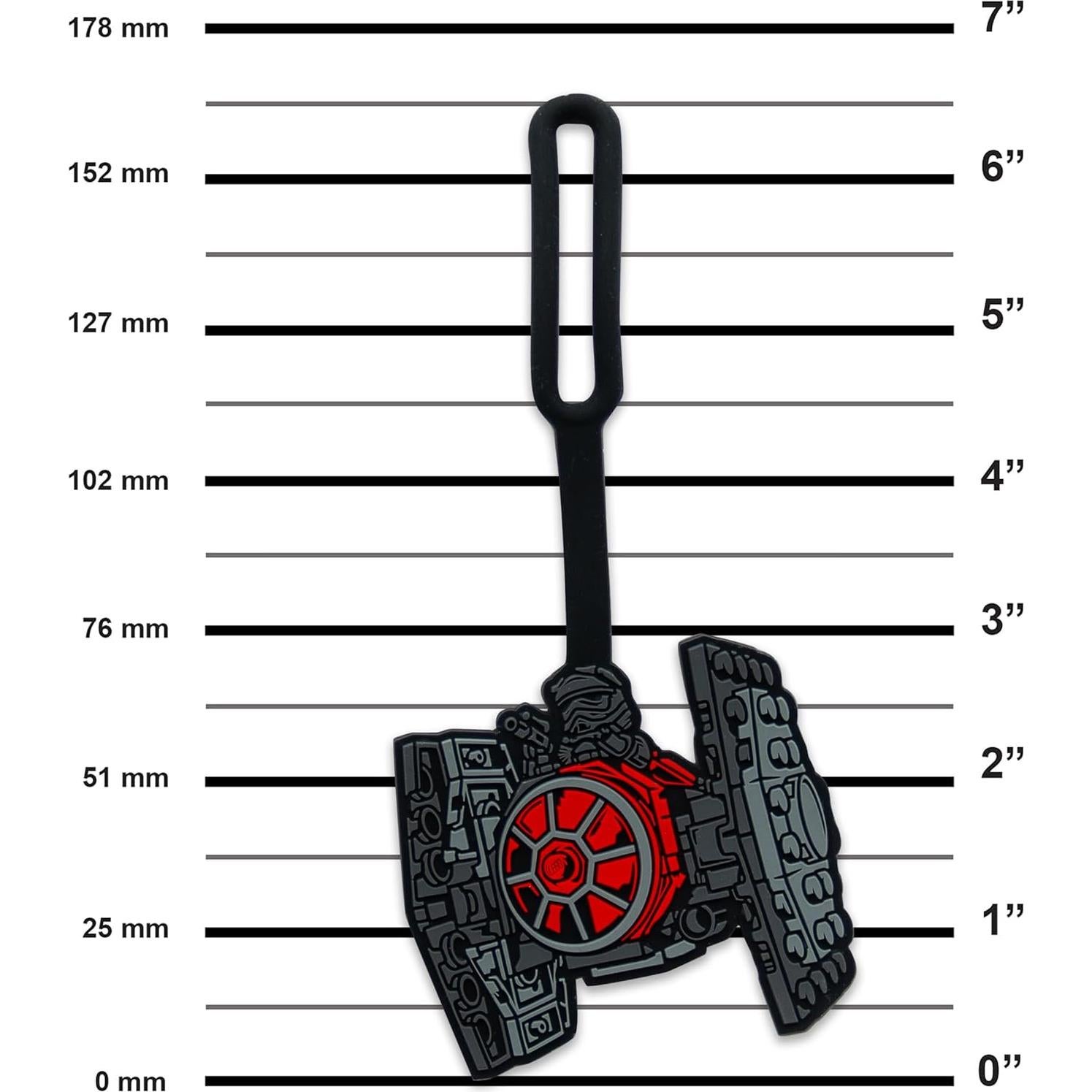Etiqueta de Equipaje Silicona LEGO Star Wars Caza TIE 16.5 cm