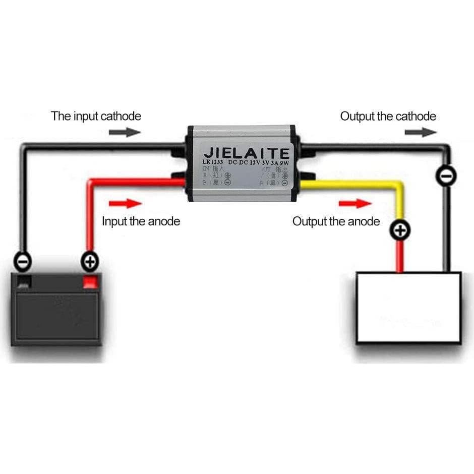 Convertidor Buck DC a DC 12V a 9V 2A a prueba de agua Boxonly