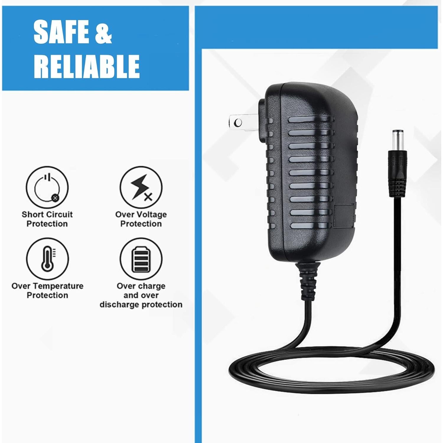 Adaptador de Corriente SLLEA para jWIN JD-VD768 7" DVD