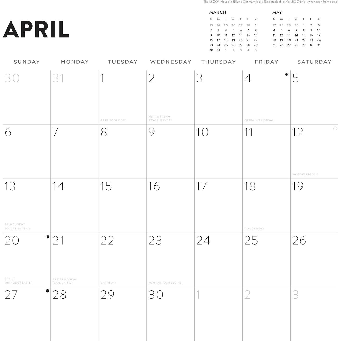 LEGO 2025 Wall Calendar