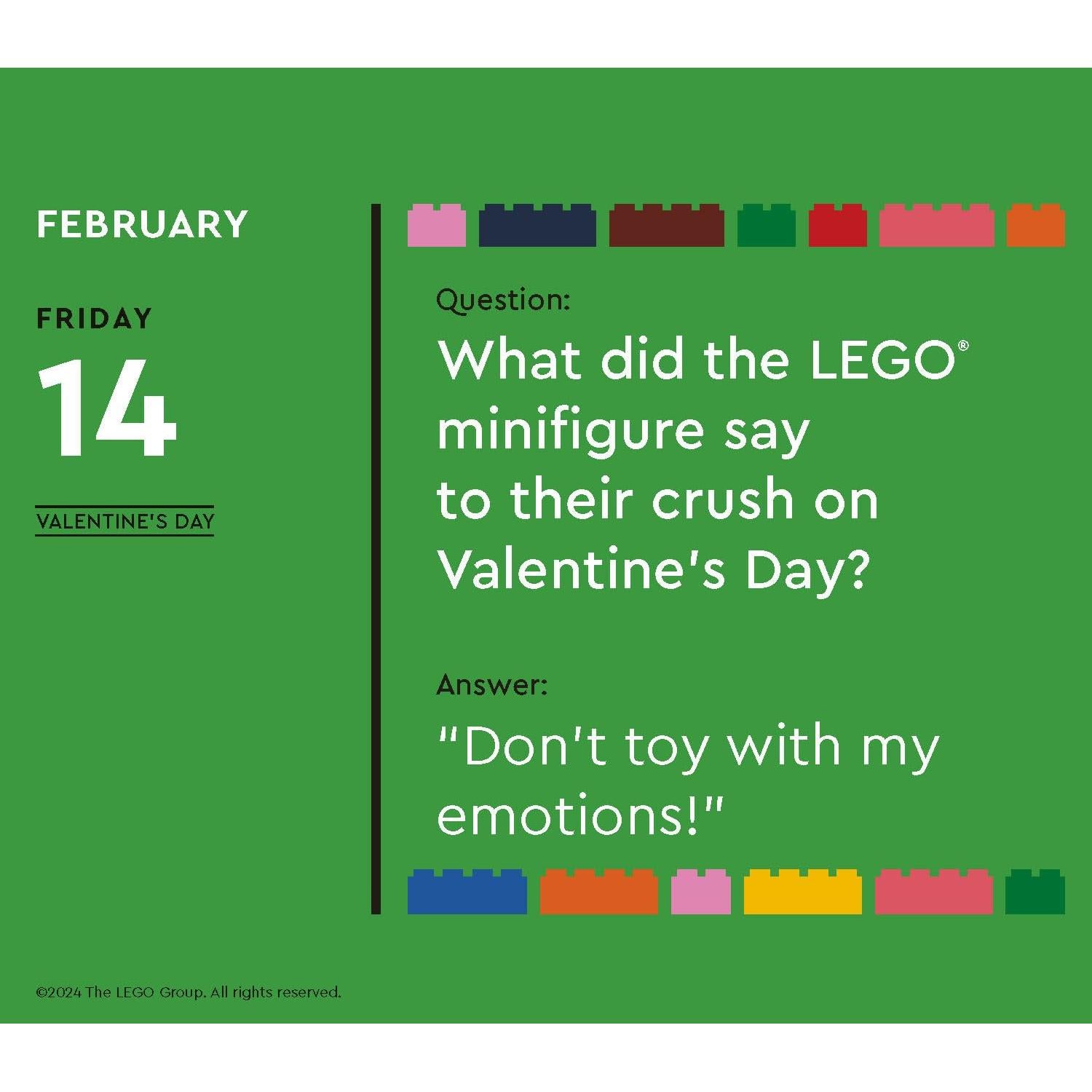 LEGO Fun Every Day 2025 Daily Calendar