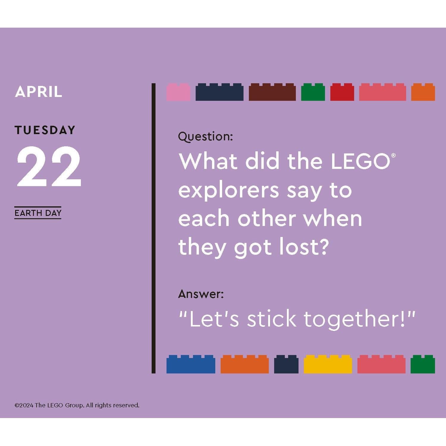 LEGO Fun Every Day 2025 Daily Calendar