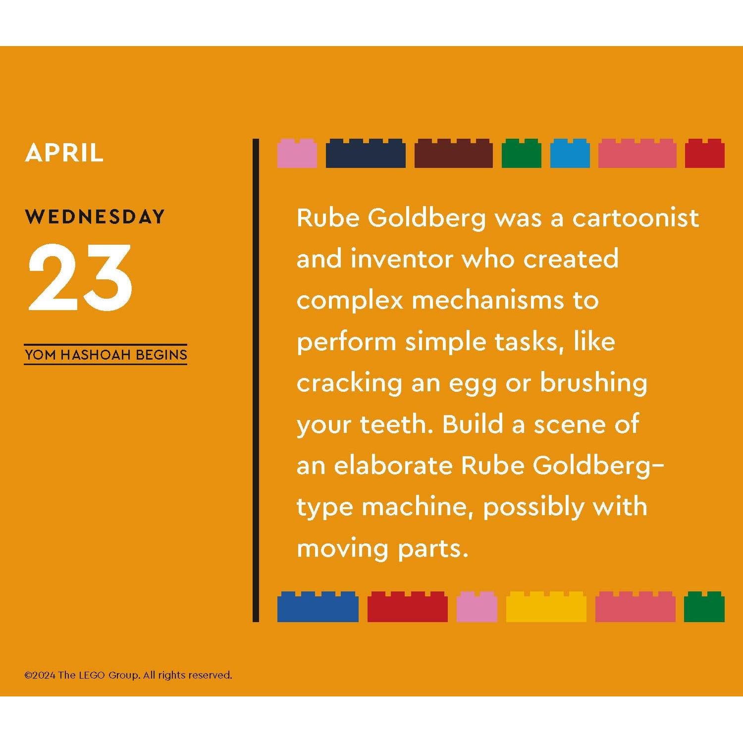 LEGO Fun Every Day 2025 Daily Calendar