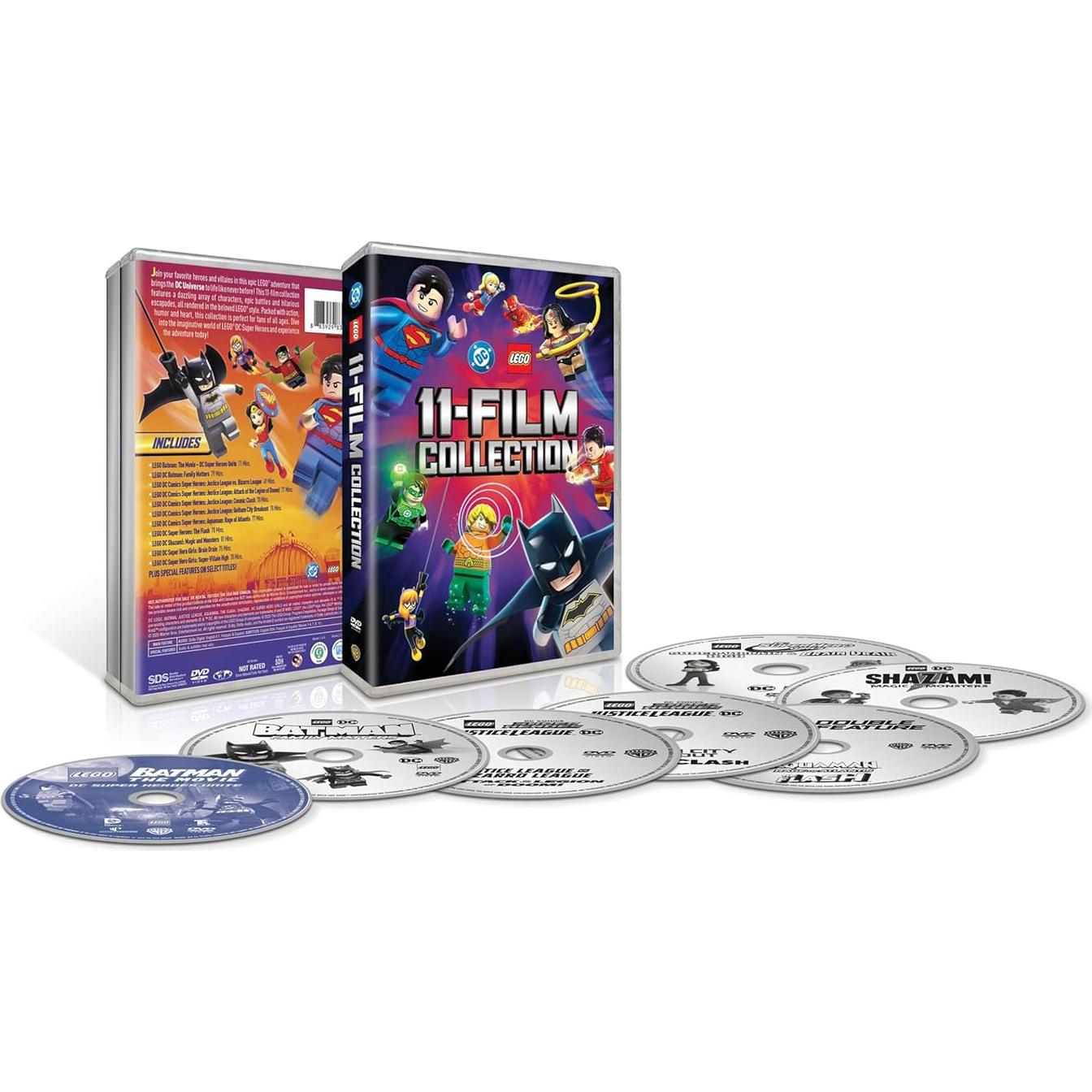 Colección de 11 películas LEGO DC - DVD NTSC 13h 41m