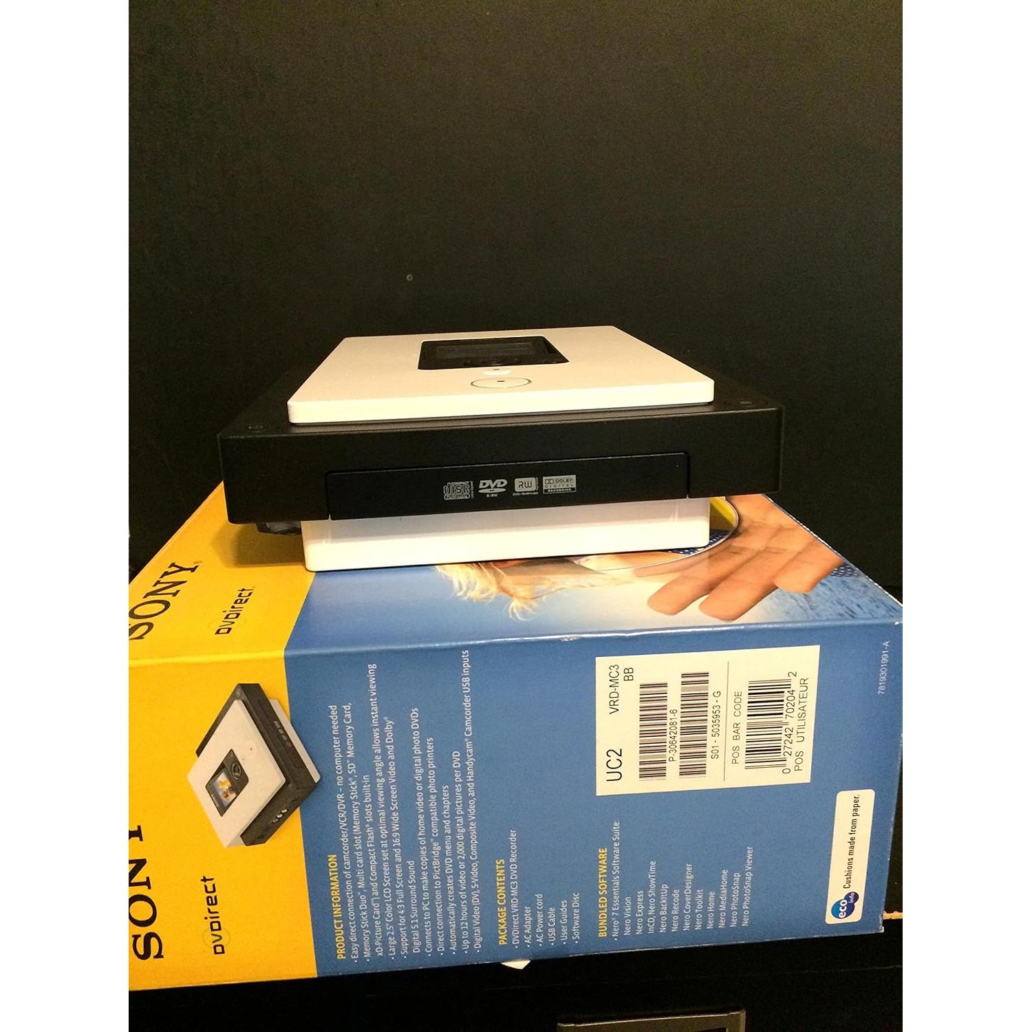 Grabador de DVD Sony DVDirect VRD-MC3 con pantalla LCD