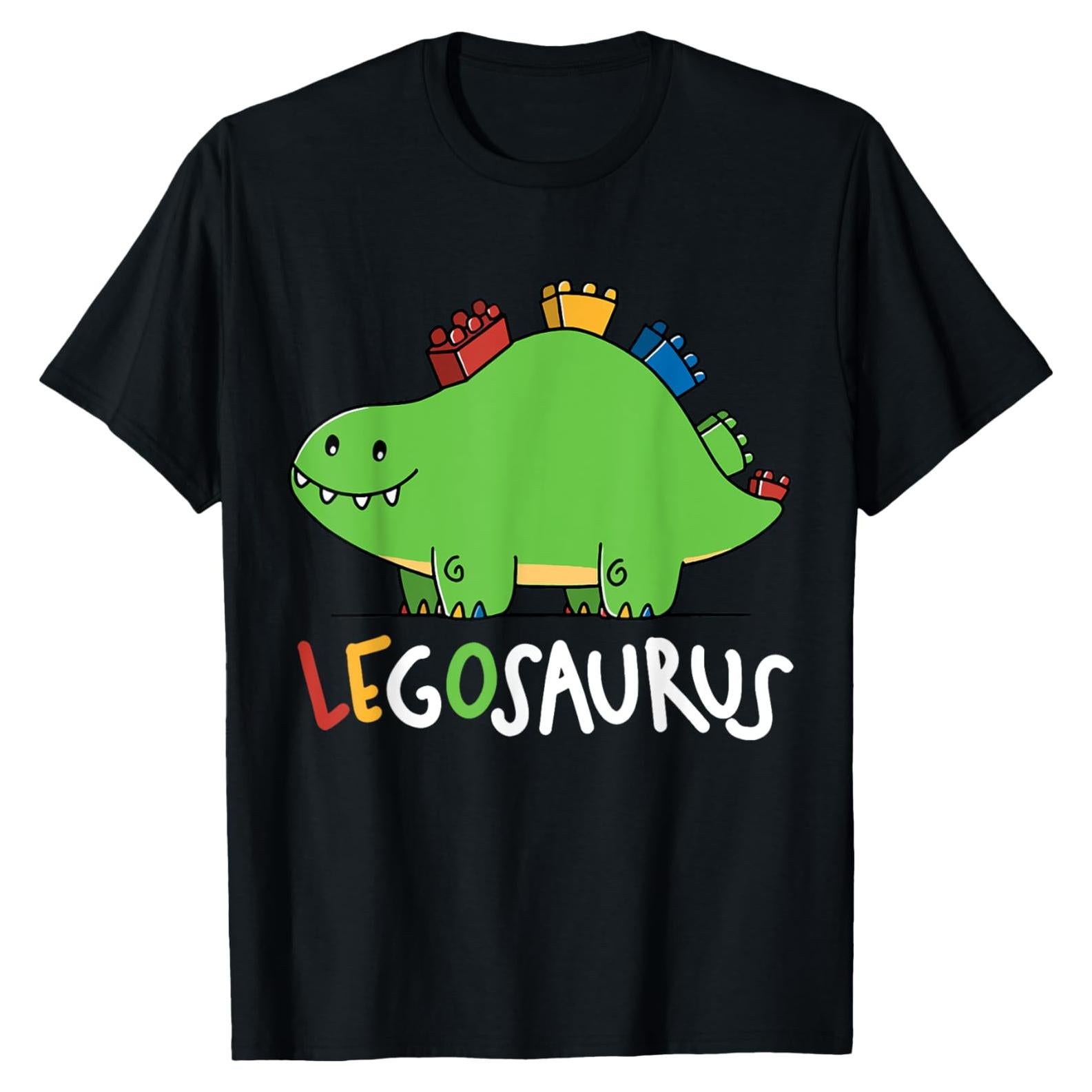 Camiseta para Hombre Legosaurus Negra Talla Pequeña