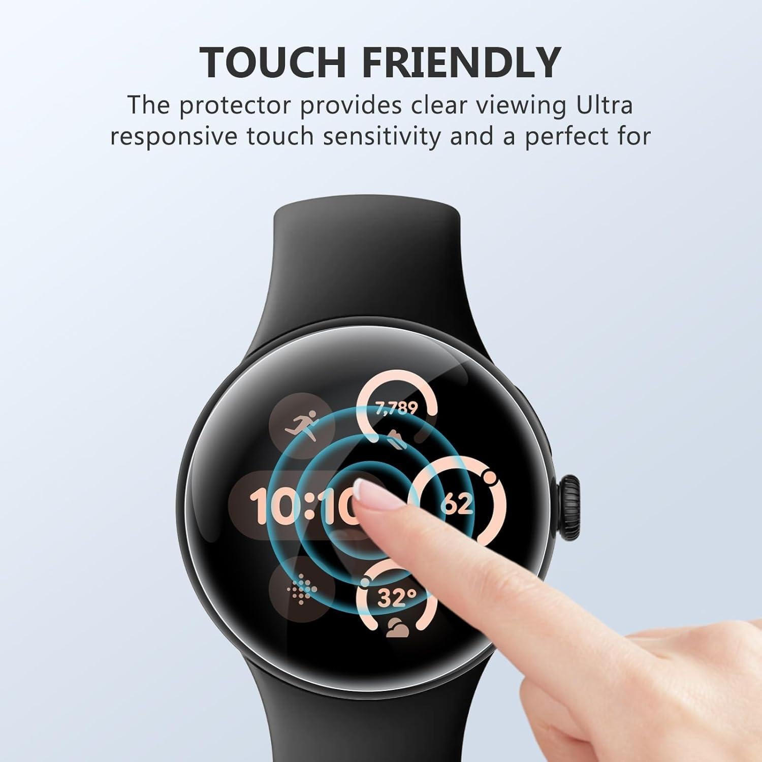 Protector de Pantalla EGV para Google Pixel Watch 3 45MM TPU