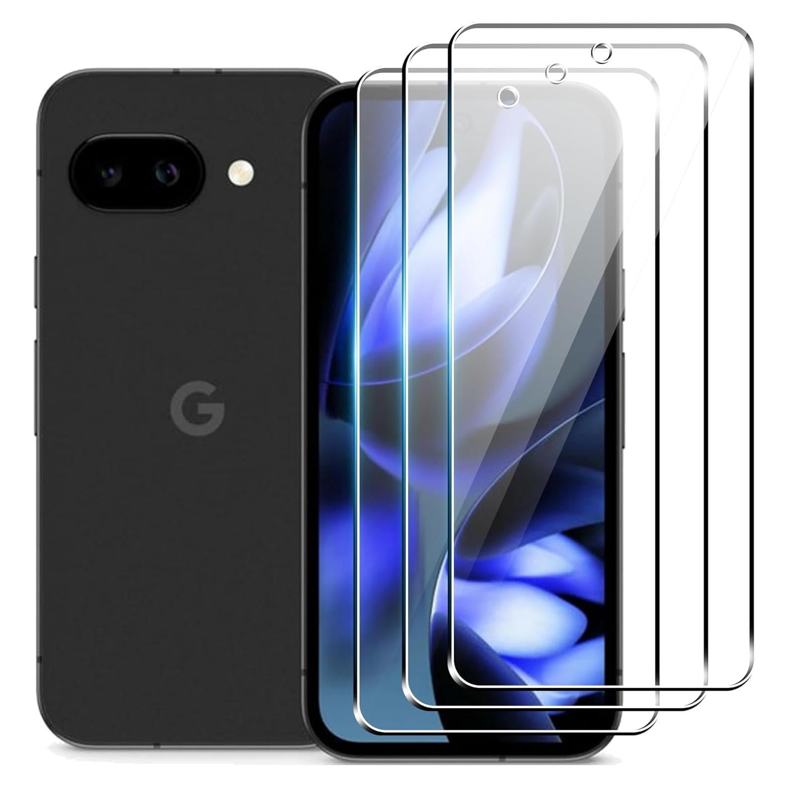 Protector de Pantalla Vidrio Templado Suttkue para Google Pixel 9a 3 Pack