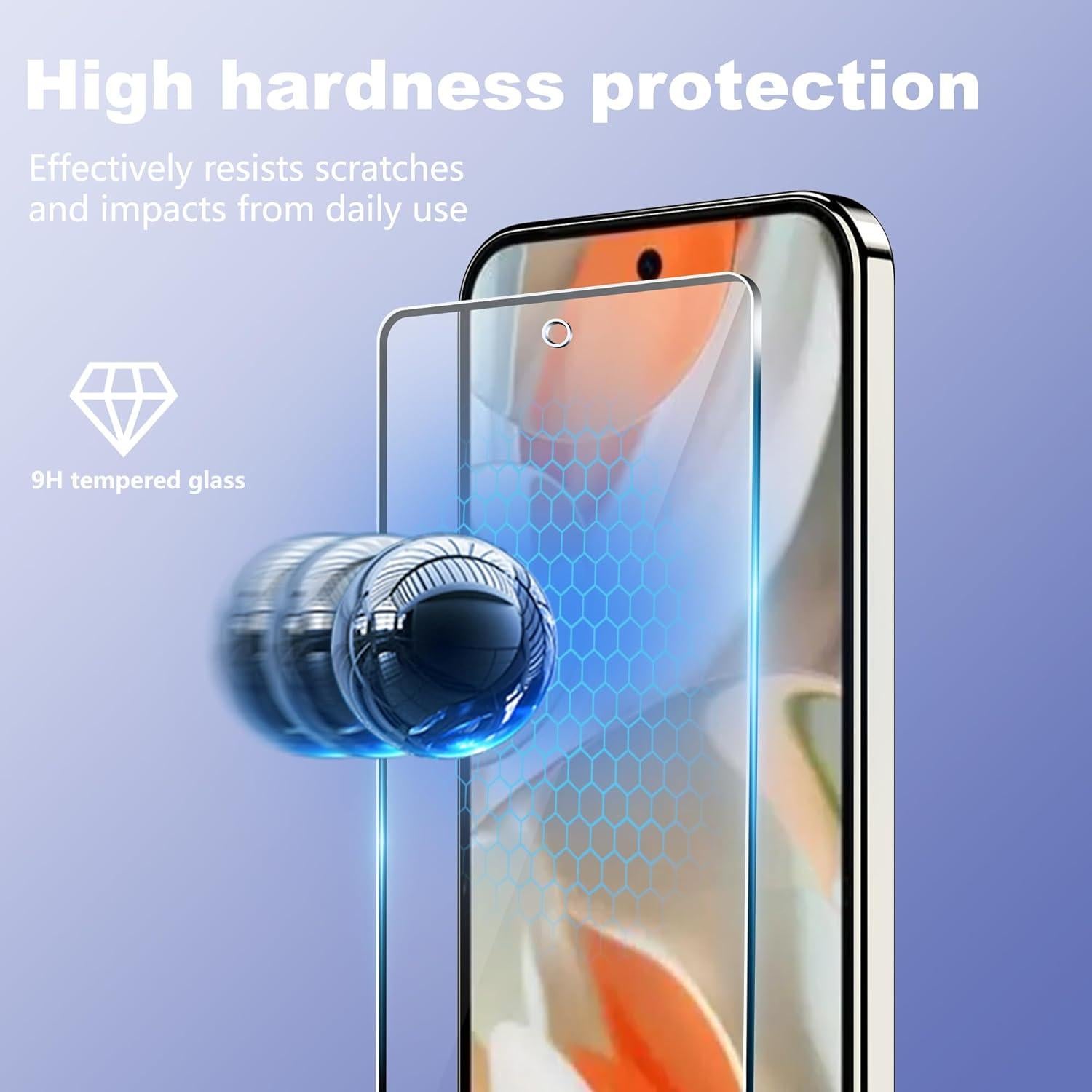 Protector de Pantalla Vidrio Templado Suttkue para Google Pixel 9a 3 Pack