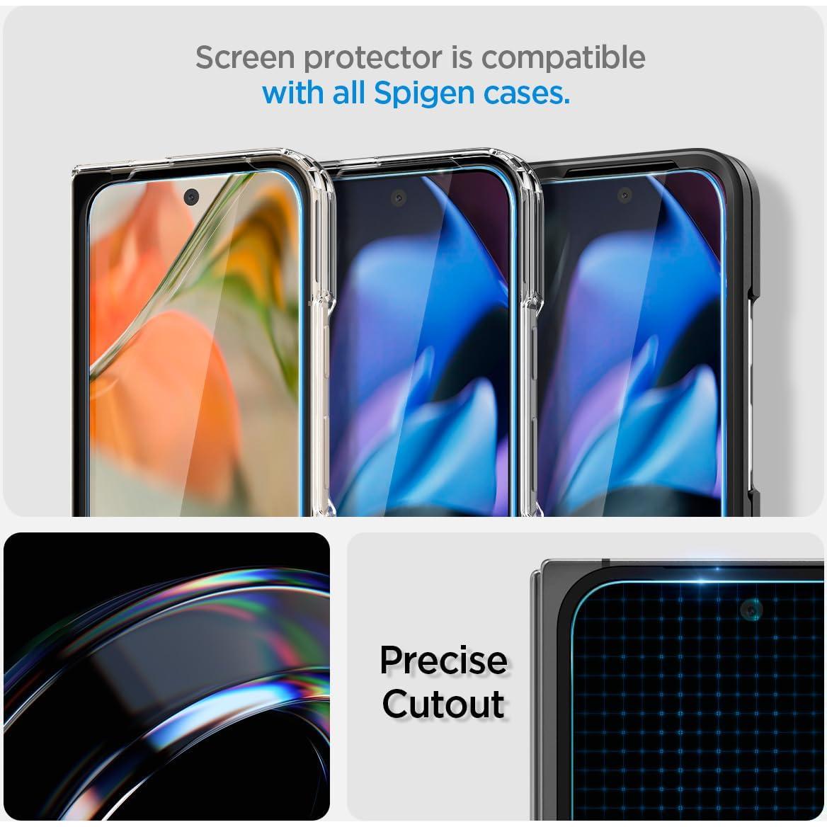 Protector de Pantalla Vidrio Templado Spigen para Pixel 9 Pro Fold - 2 Unidades
