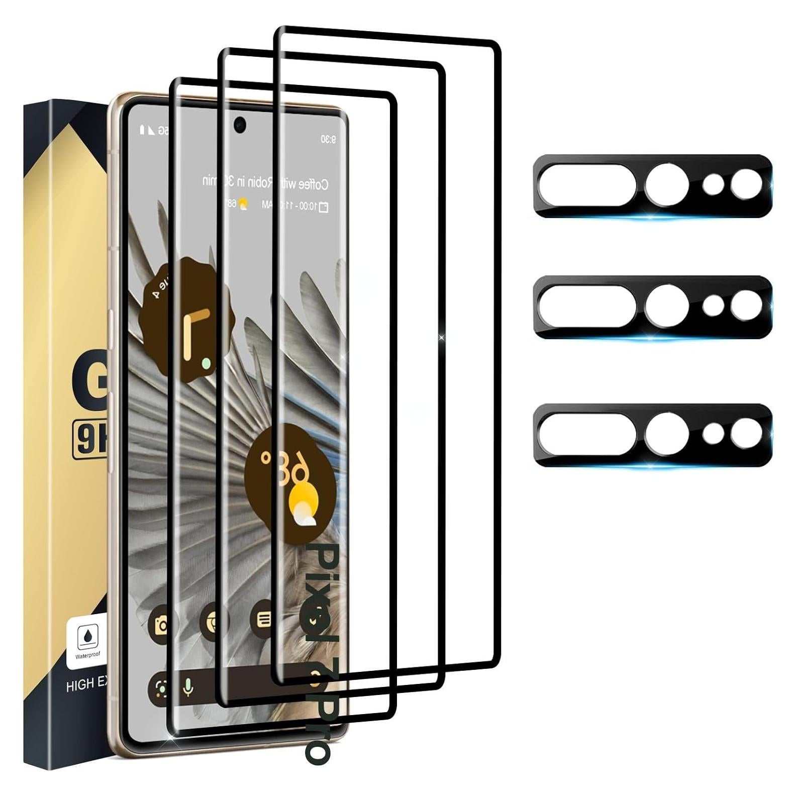 Protector de Pantalla Vidrio Templado para Pixel 7 Pro 5G - 3 Paquetes