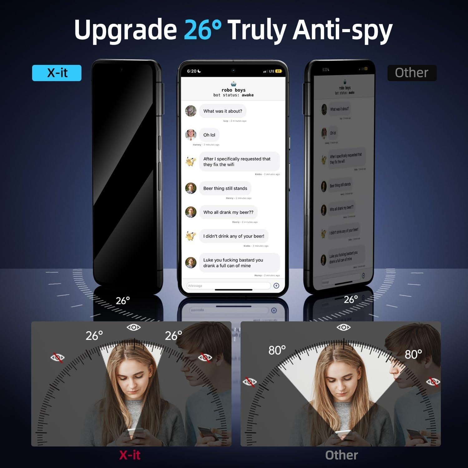 Protector de Pantalla Privacidad X-it para Google Pixel 8 Pro