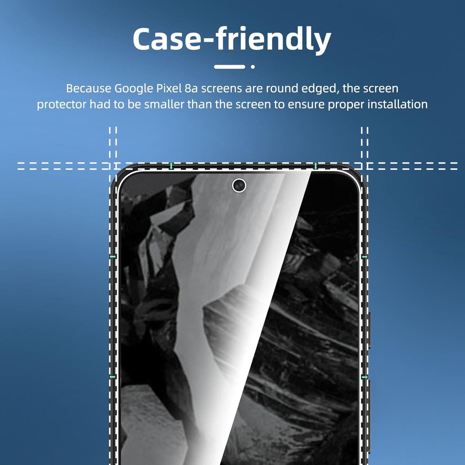 Protector de Pantalla Vidrio Templado NEW'C para Google Pixel 8A